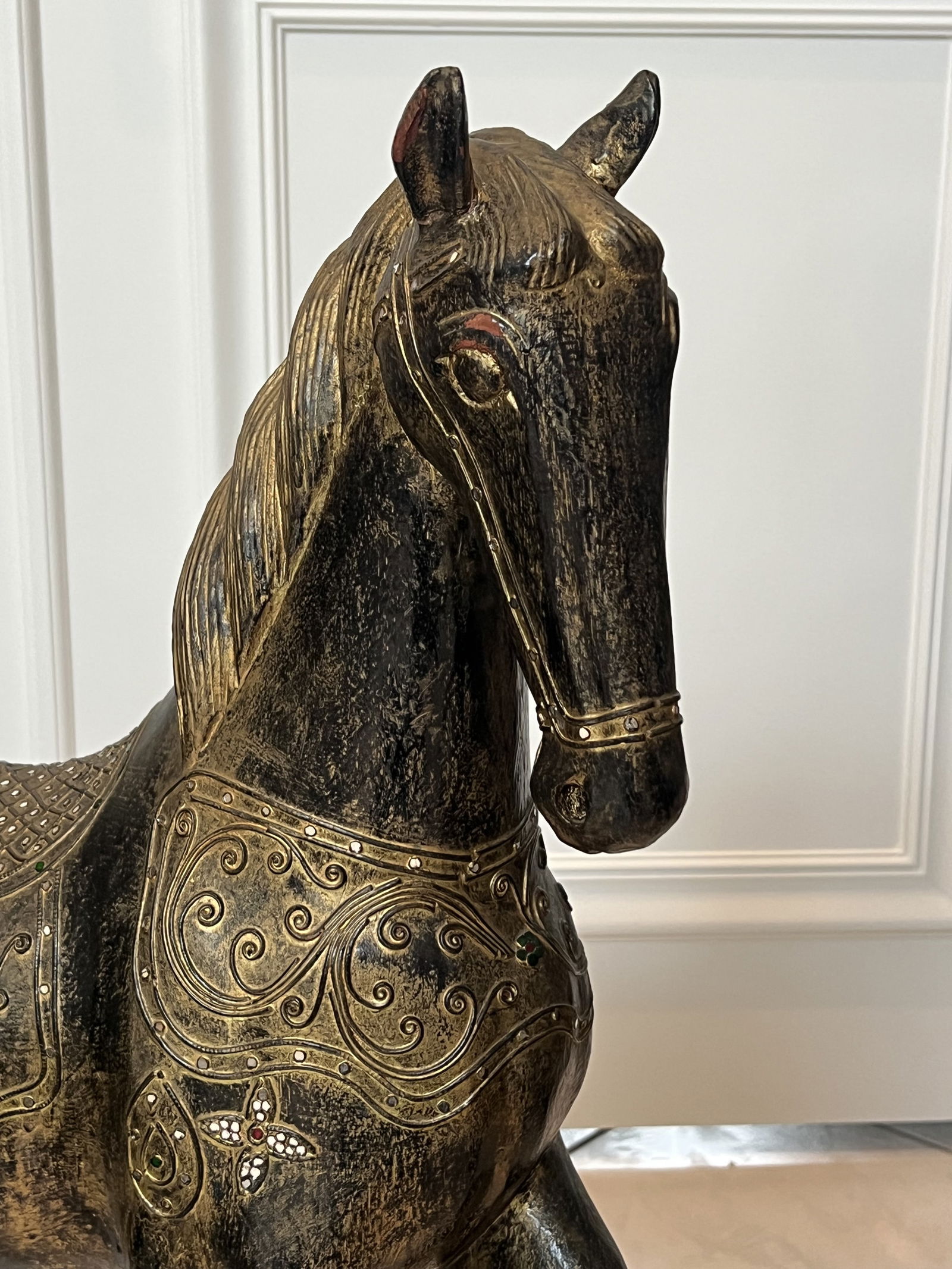 Large Carved Wooden Horse - 2