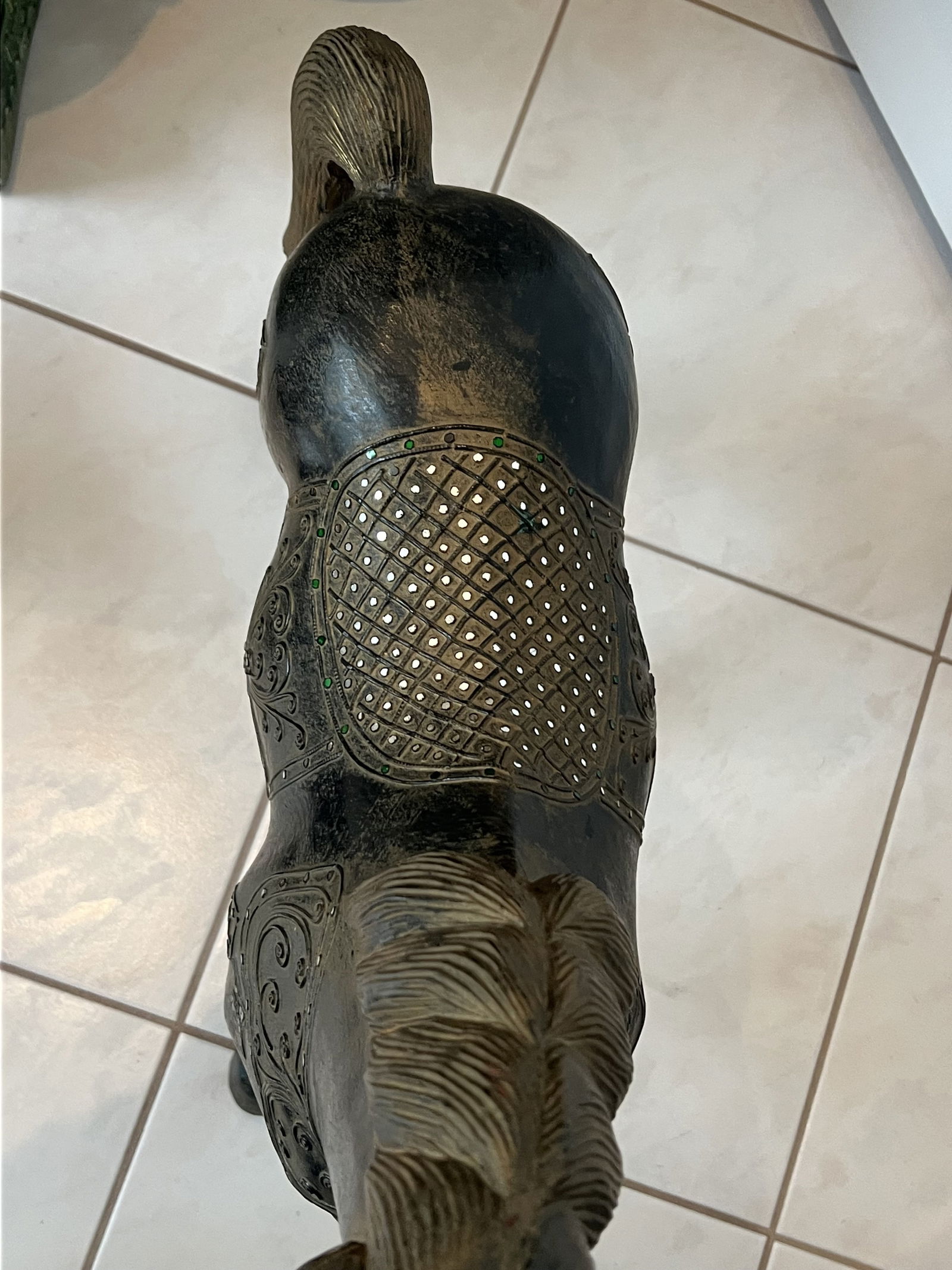 Large Carved Wooden Horse - 5