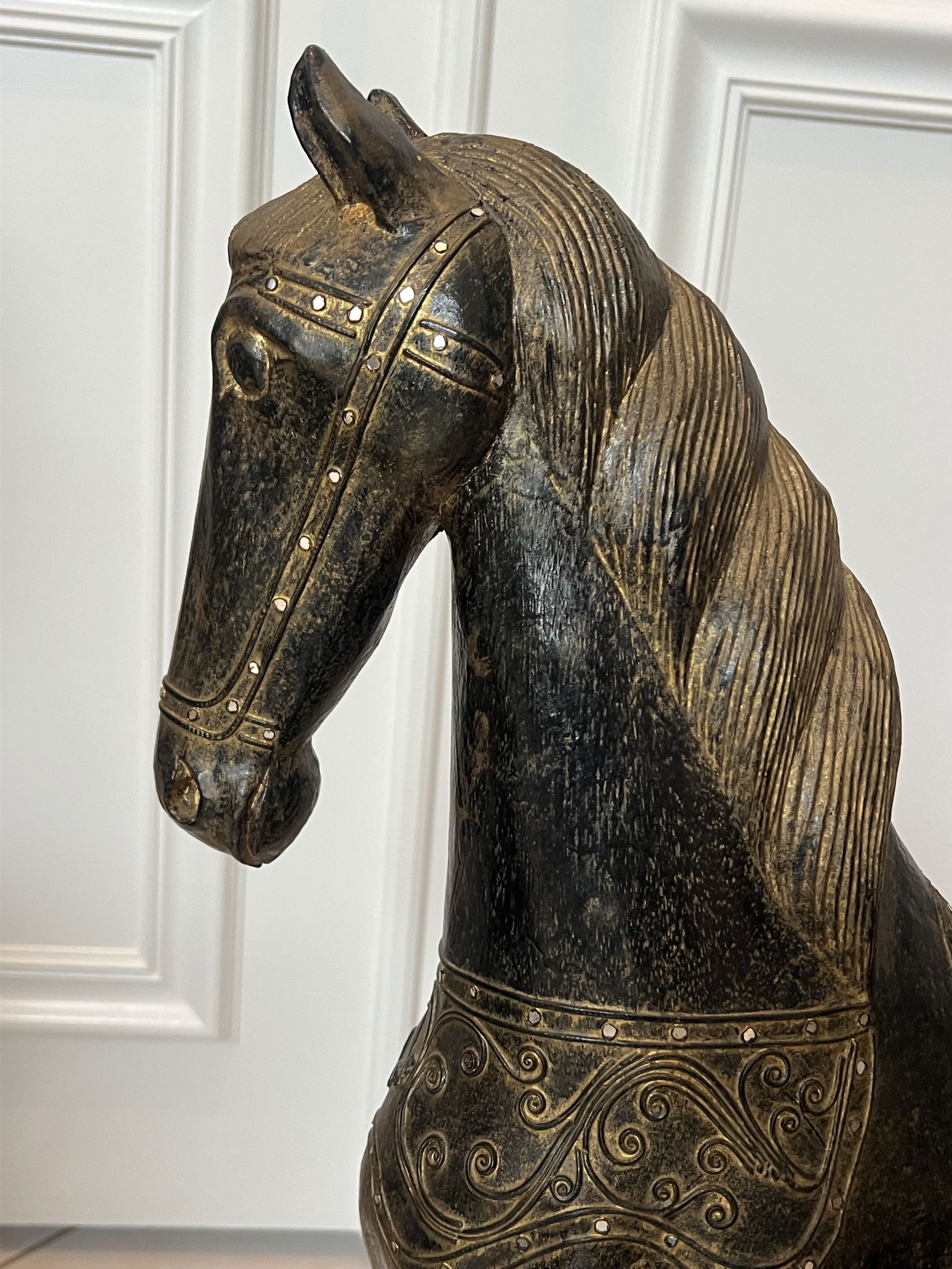Large Carved Wooden Horse - 8
