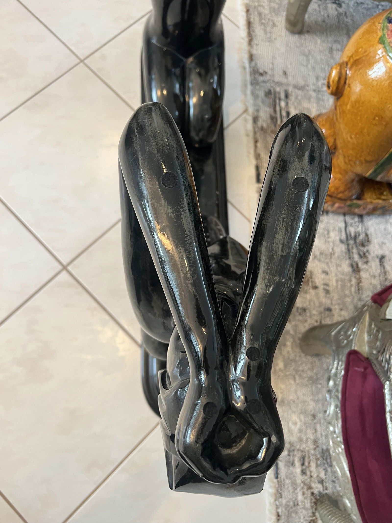 Black Art Deco Ladies Console Table - 3