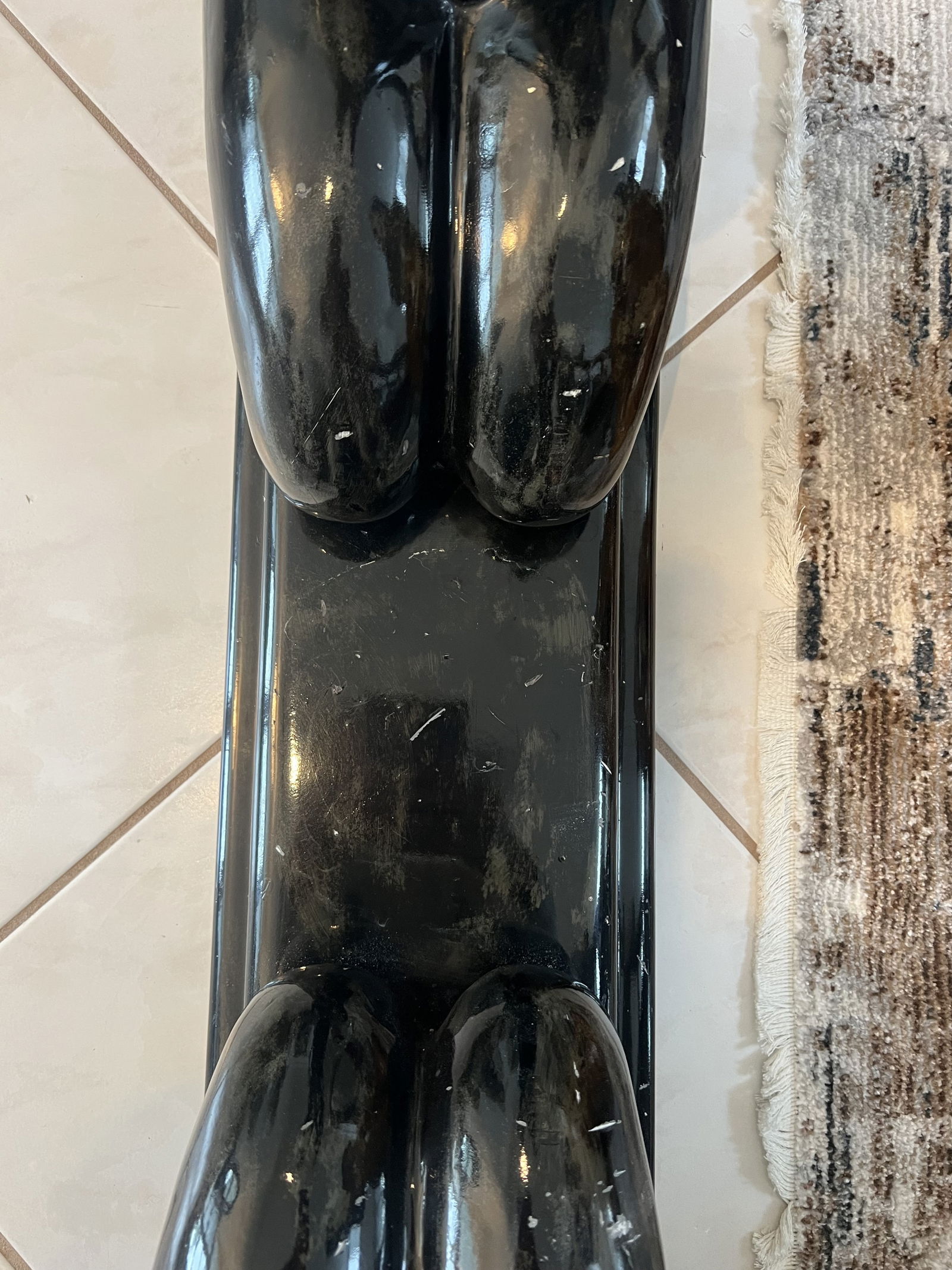 Black Art Deco Ladies Console Table - 4