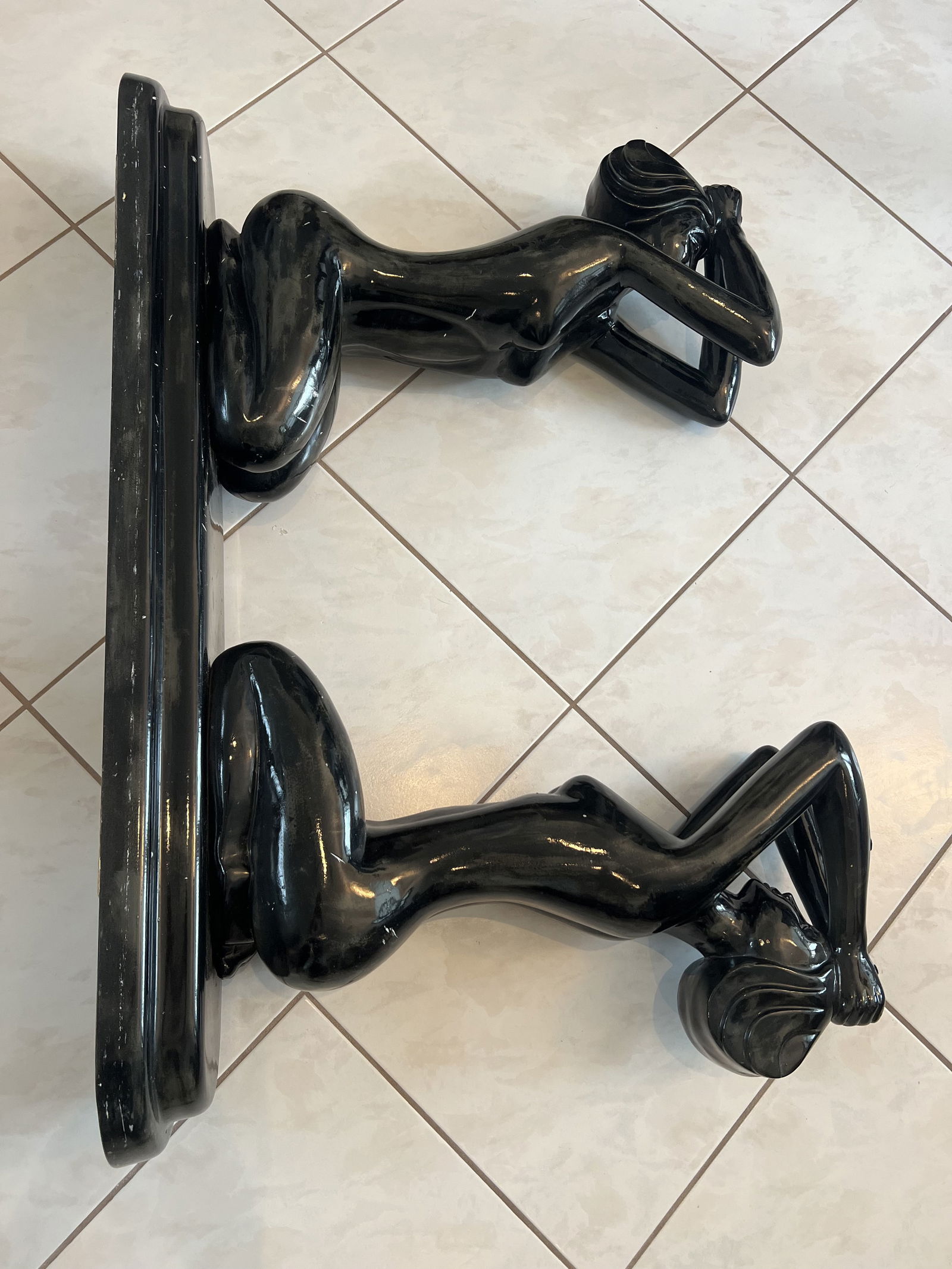 Black Art Deco Ladies Console Table - 9