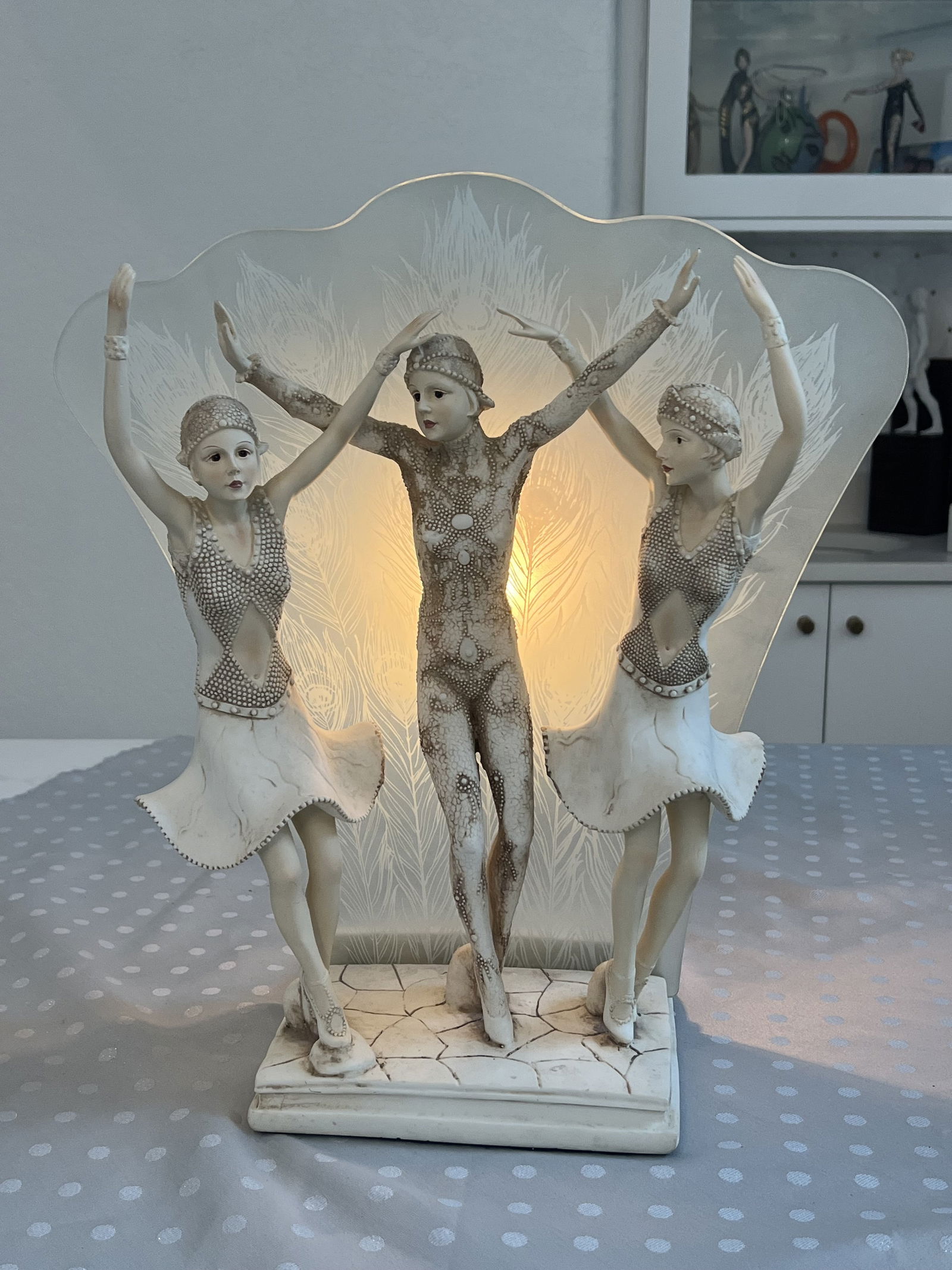 Art Deco Style Dancers Lamp - 10