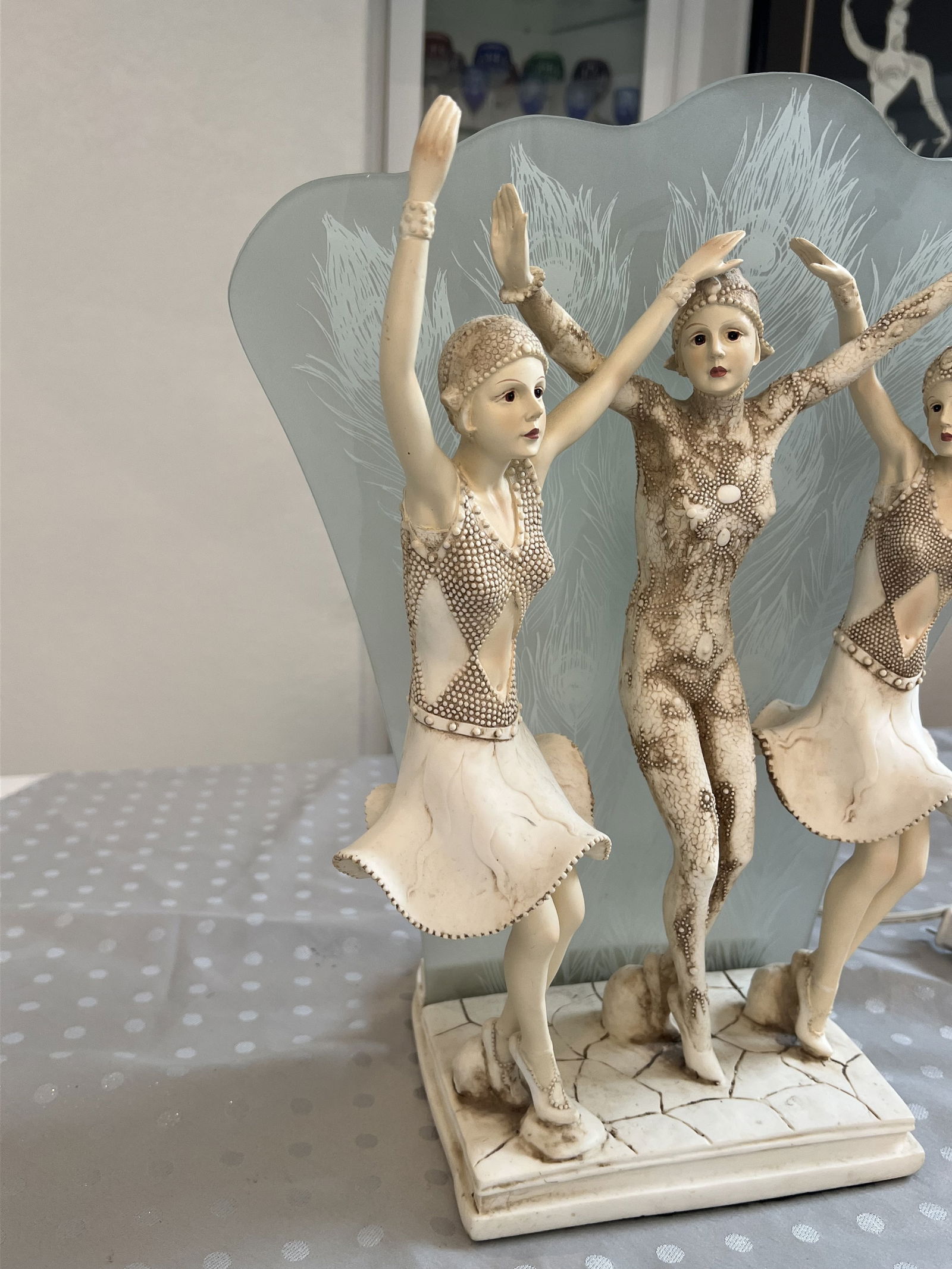 Art Deco Style Dancers Lamp - 2