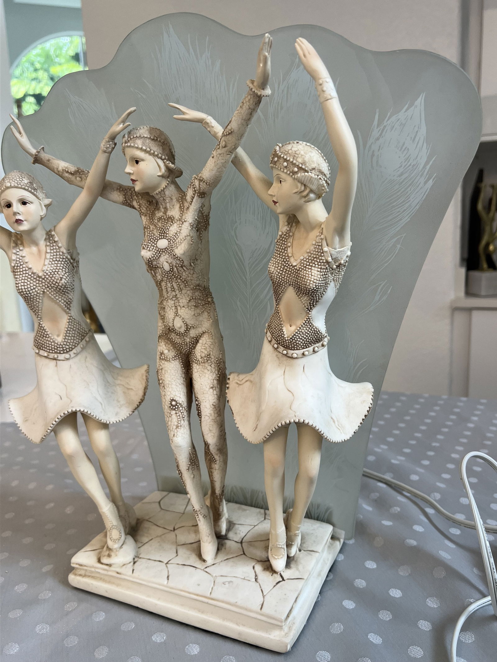 Art Deco Style Dancers Lamp - 3
