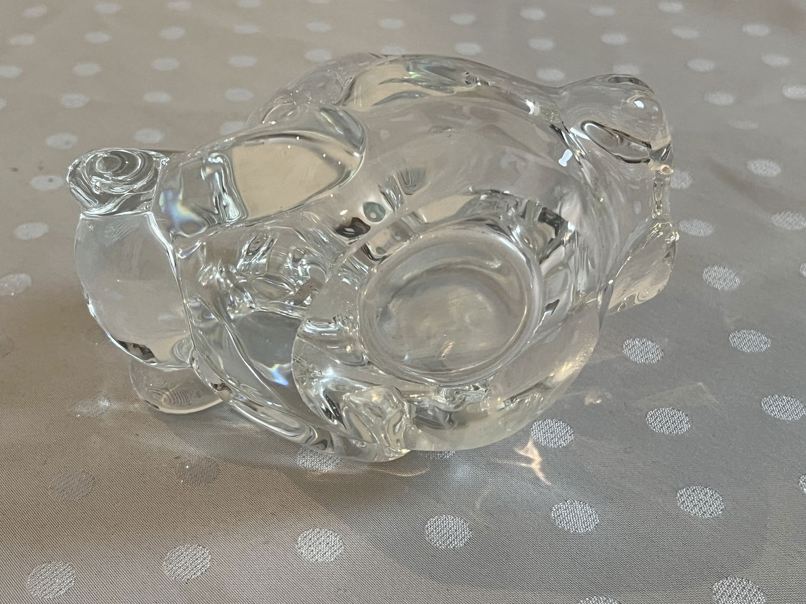 Art Vannes France Crystal Monkey Bowl - 4