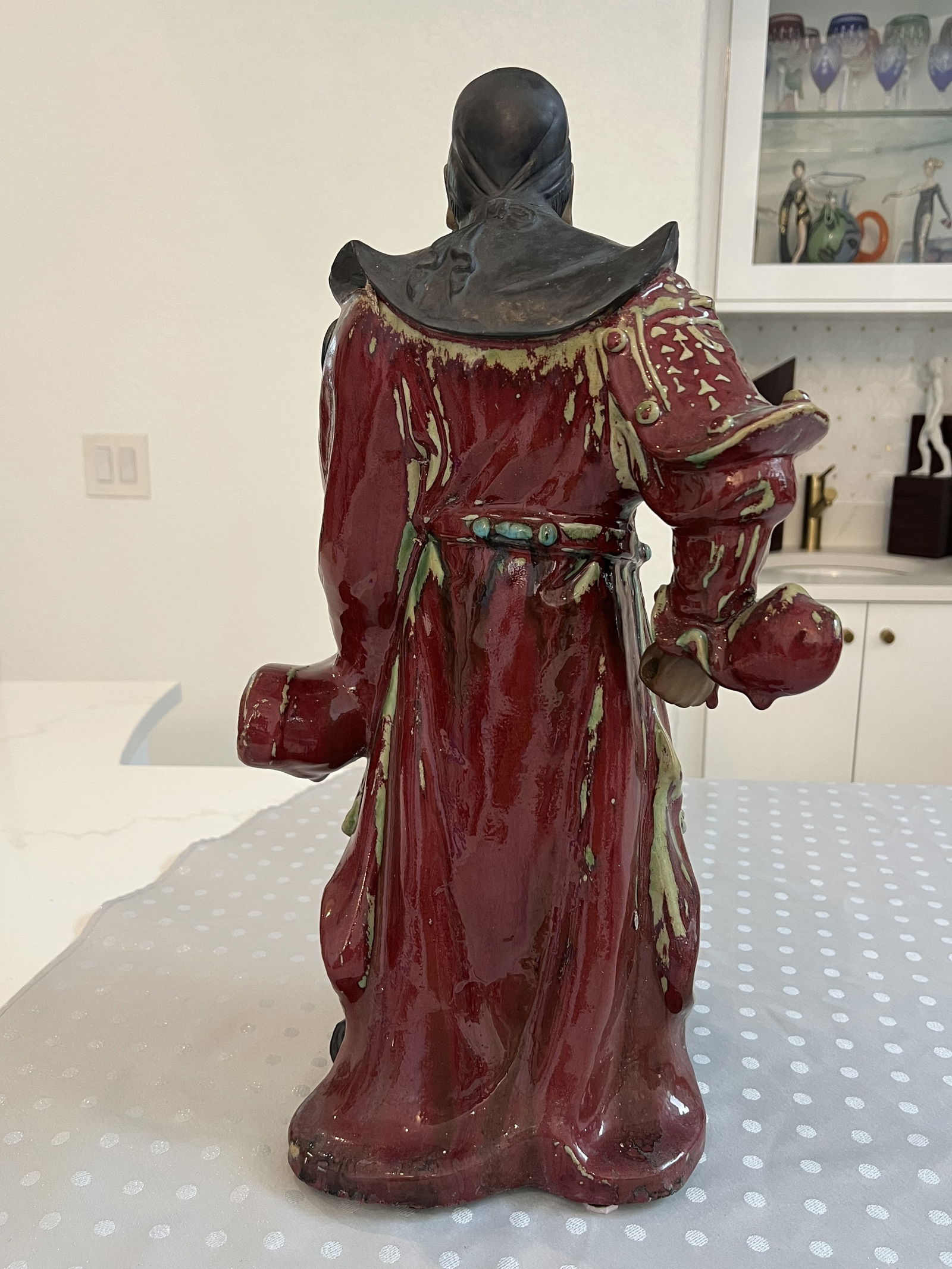 Large Chinese Shiwan God Mud Man Statue - 5