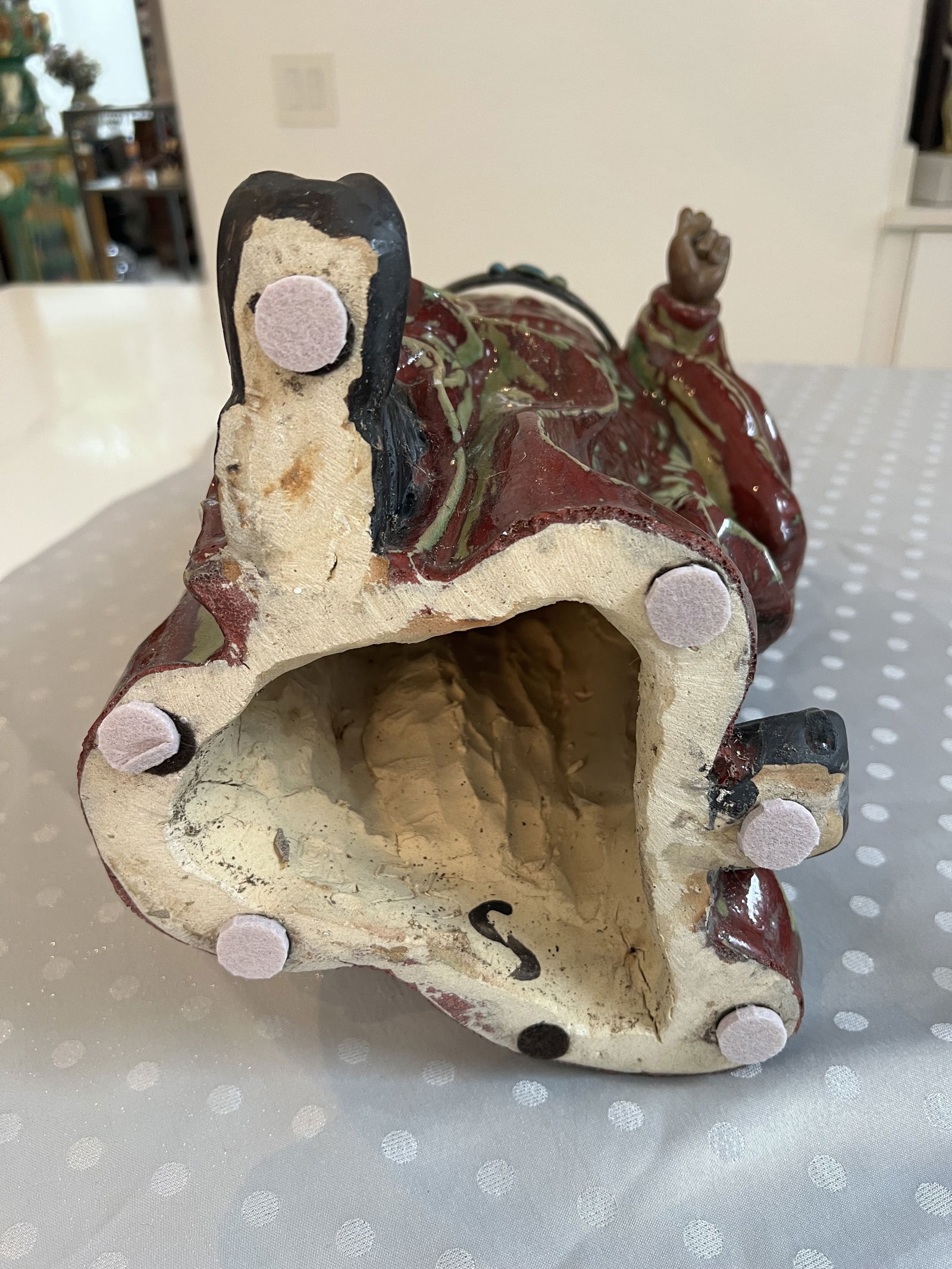 Large Chinese Shiwan God Mud Man Statue - 6