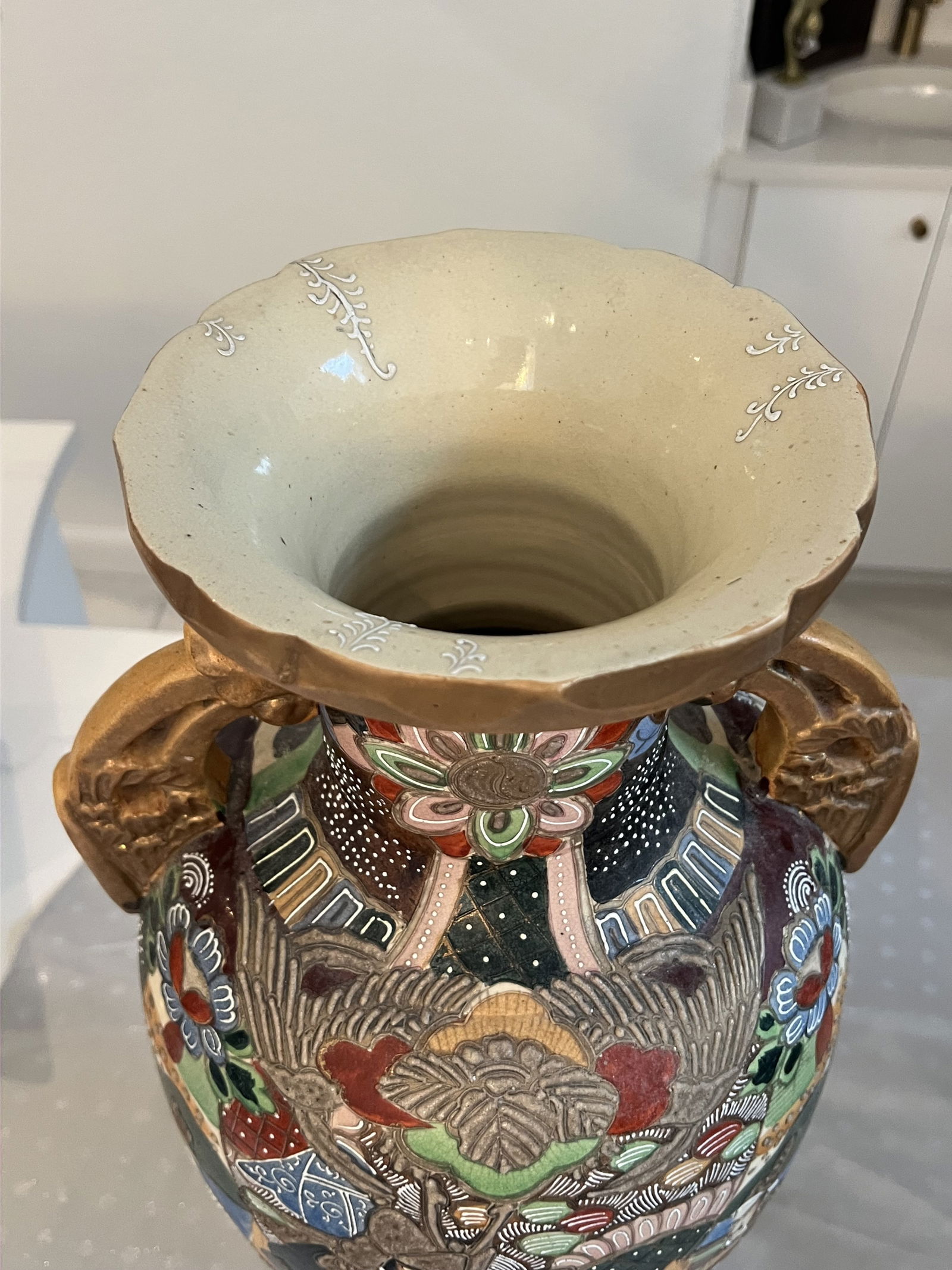 Vintage Japanese Satsuma Vase - 4