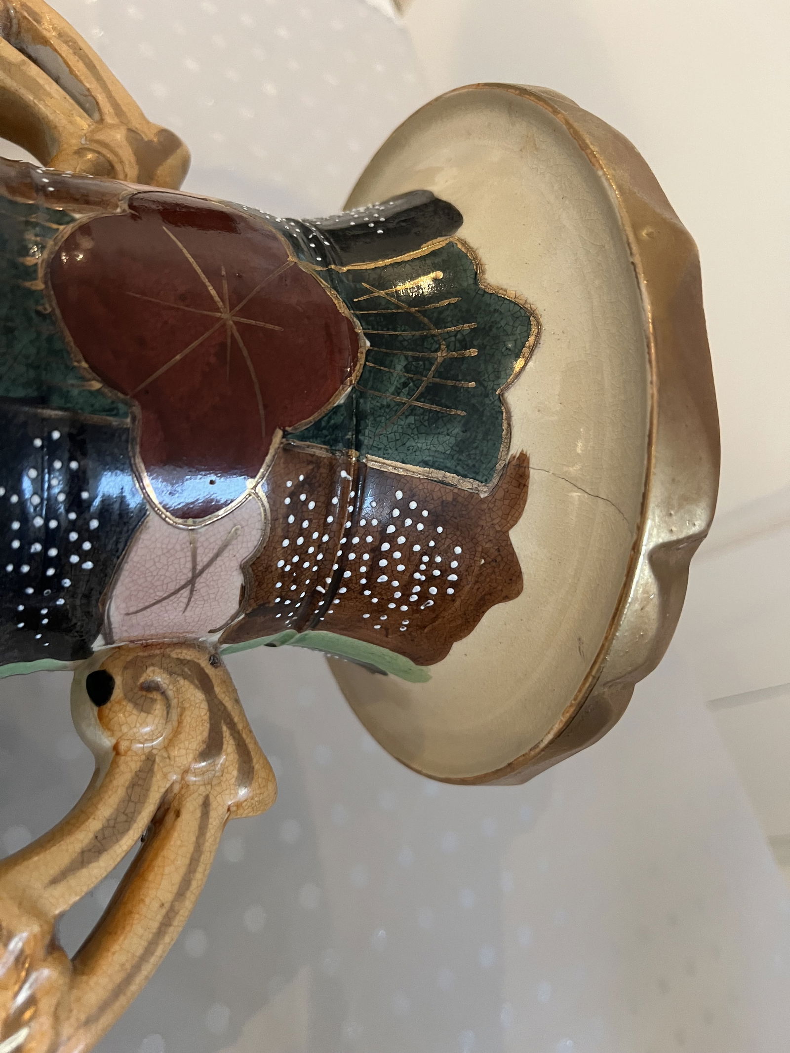 Vintage Japanese Satsuma Vase - 9