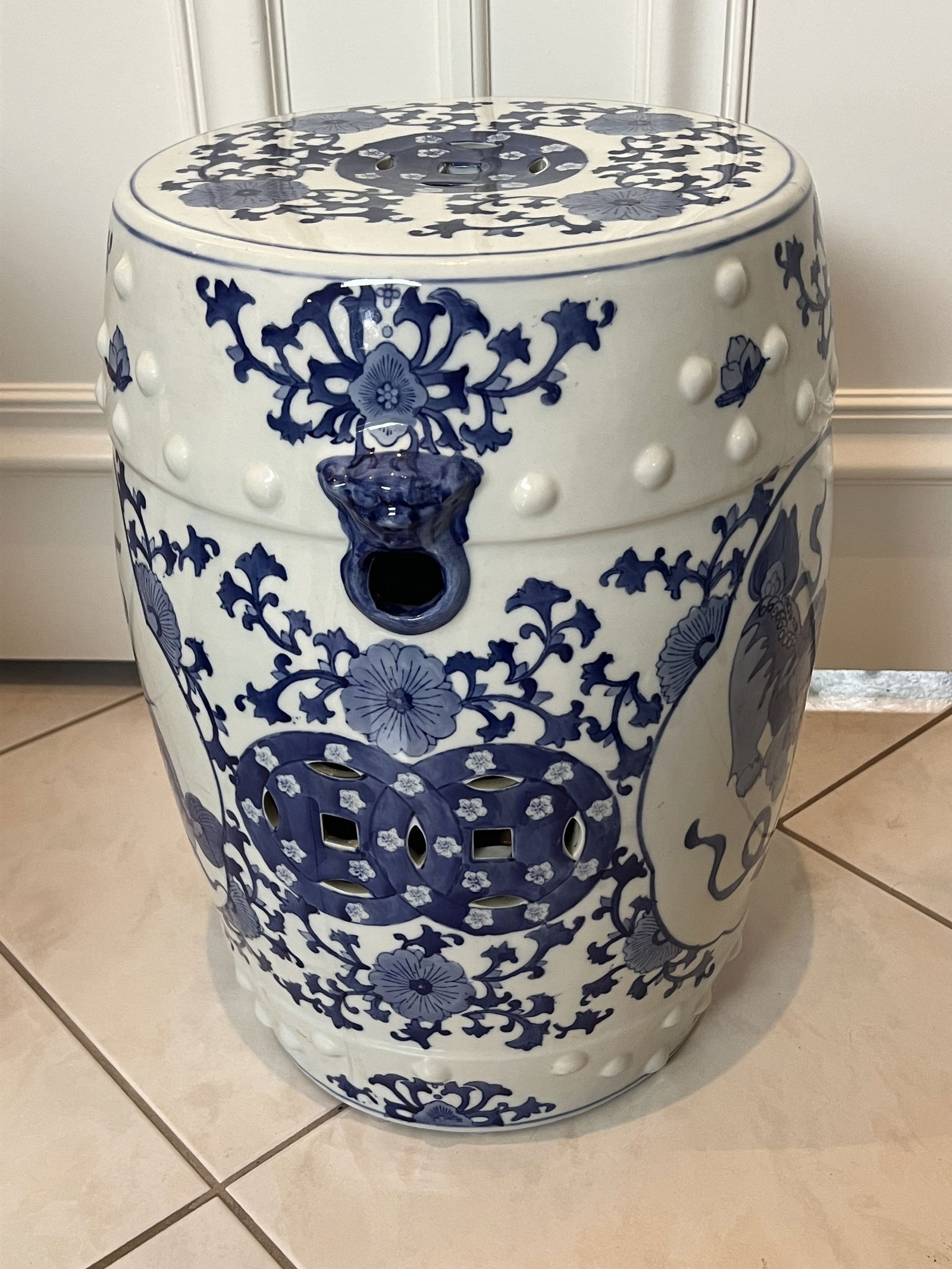 Blue and White Porcelain Garden Seat - 5