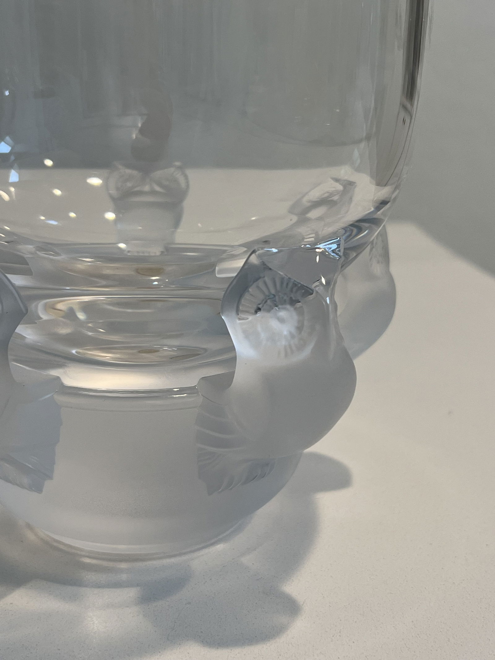 Lalique Crystal Owl Bowl - 2