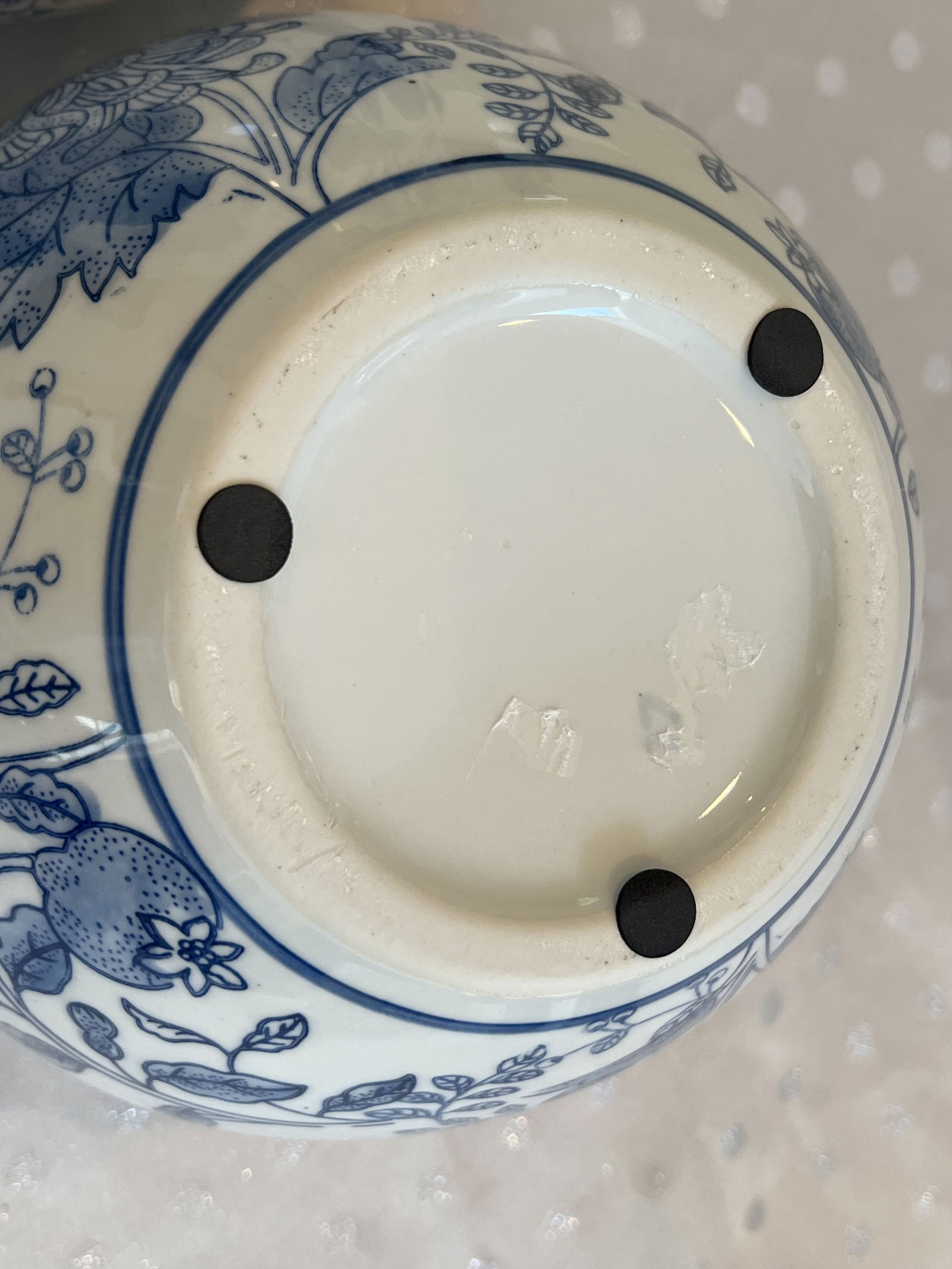 Pair of Blue and White Ceramic Ginger Jars - 6