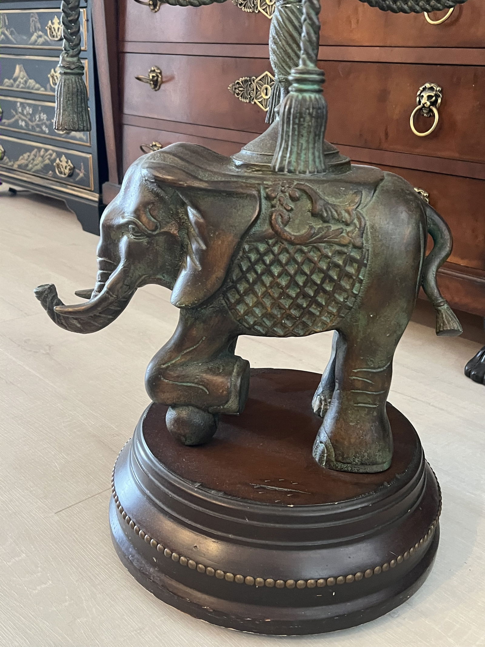 Maitland Smith Bronze Elephant Table - 2