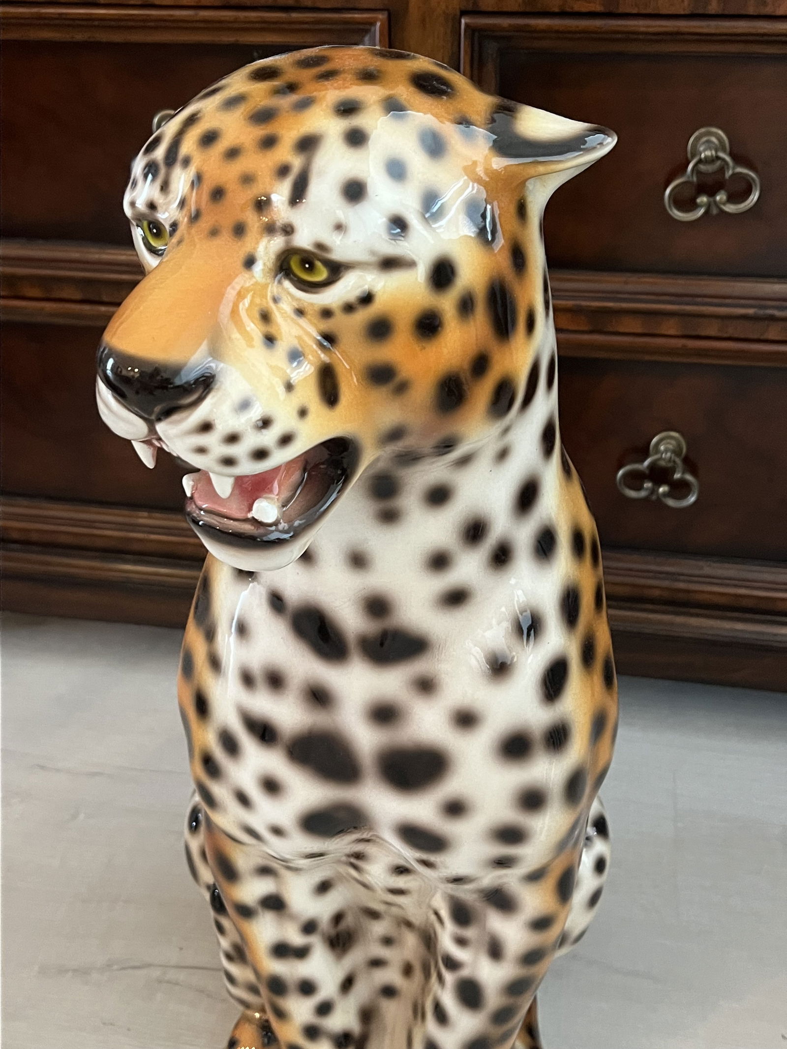 MCM Stlye Italian Ceramic Leopard - 2