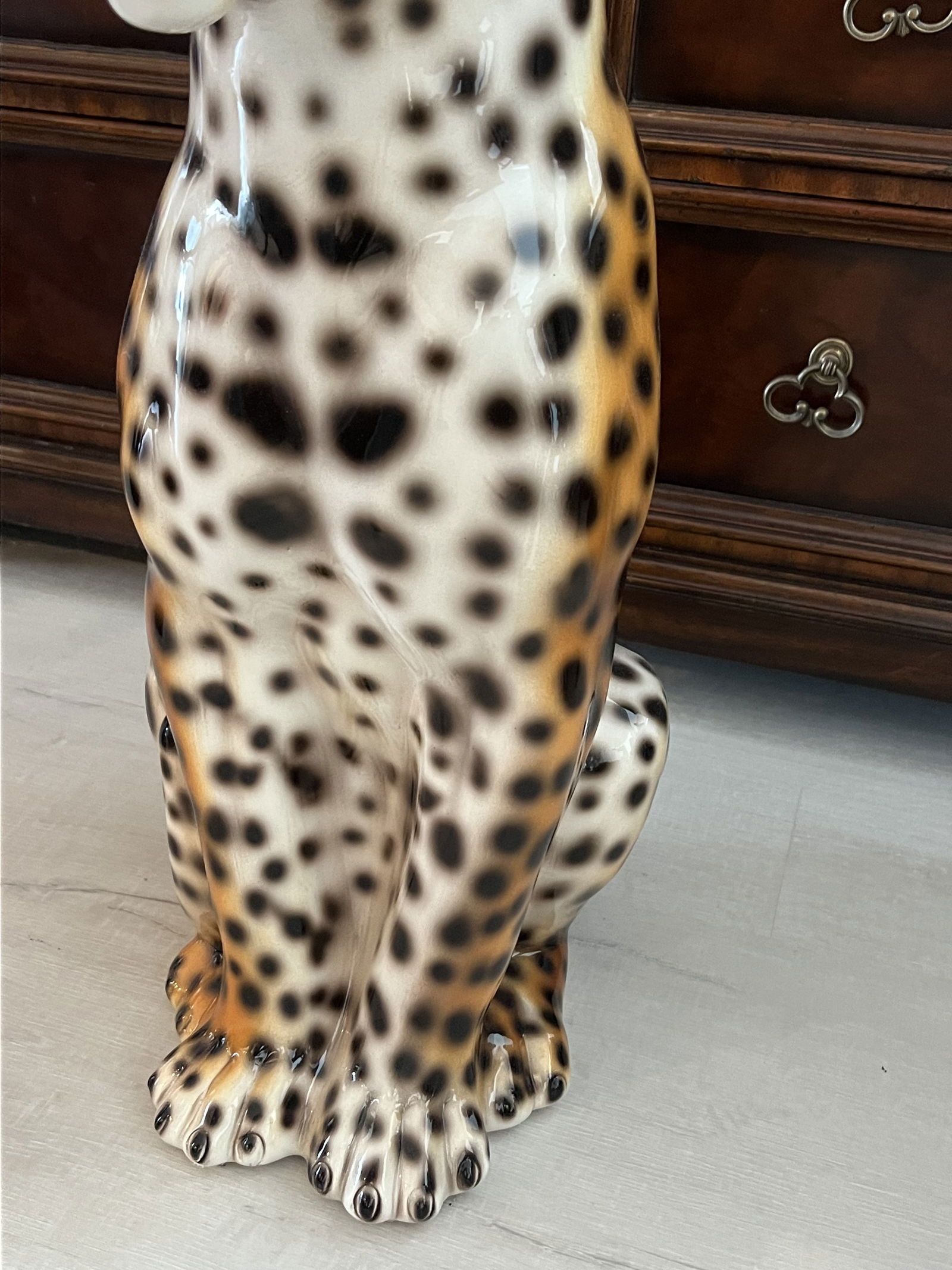 MCM Stlye Italian Ceramic Leopard - 3