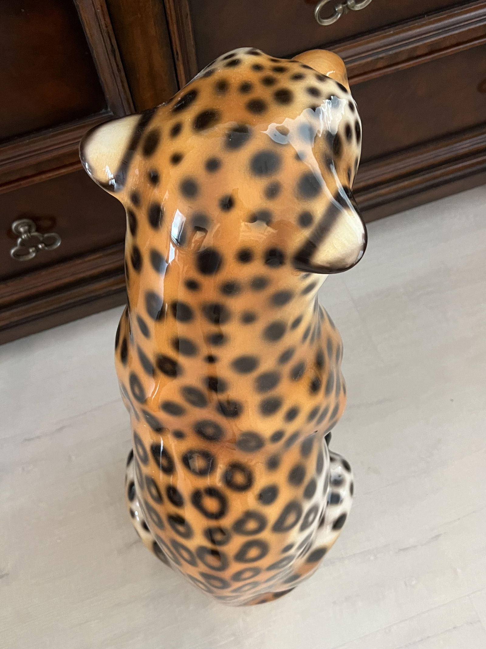 MCM Stlye Italian Ceramic Leopard - 5