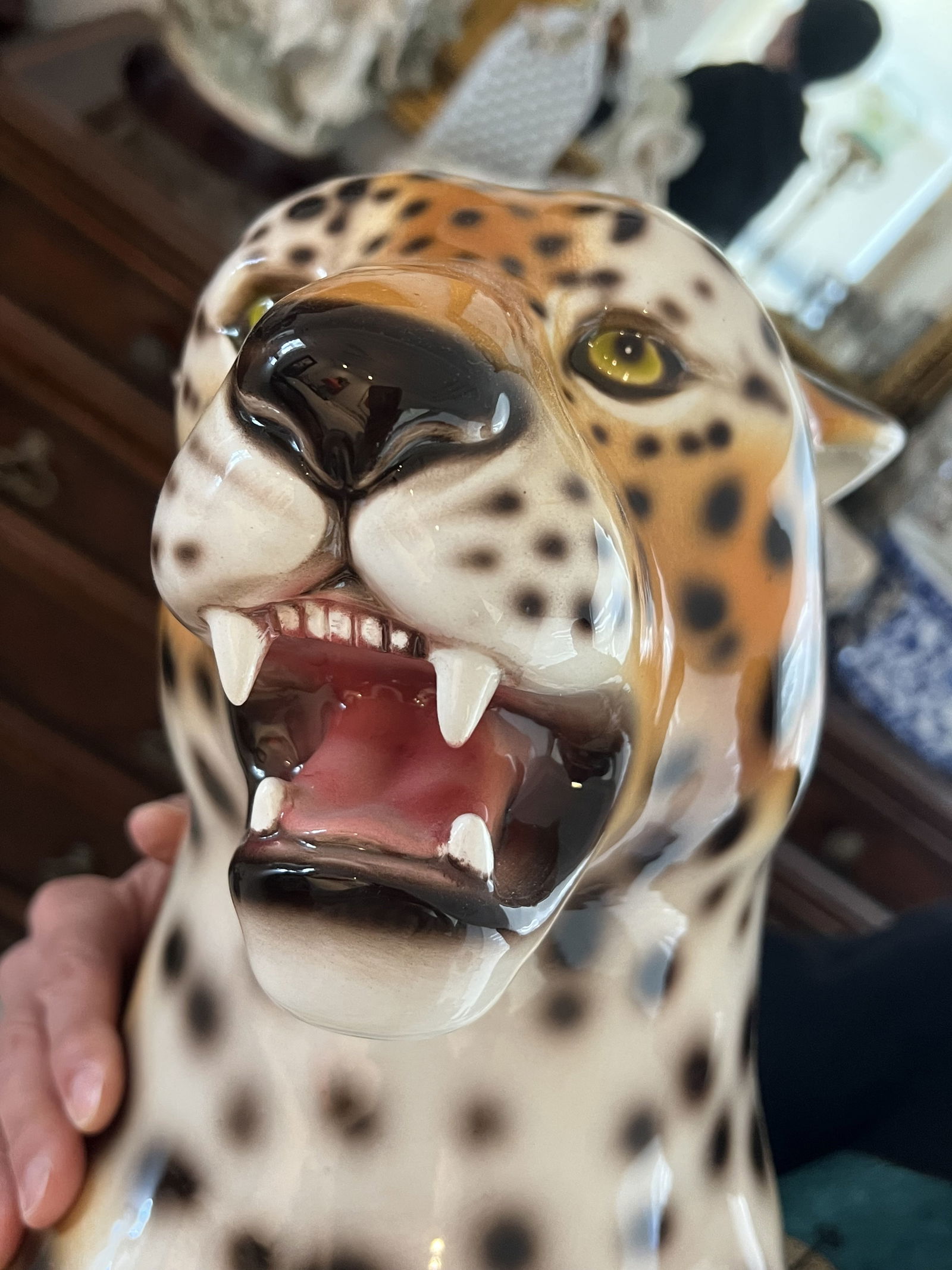 MCM Stlye Italian Ceramic Leopard - 7