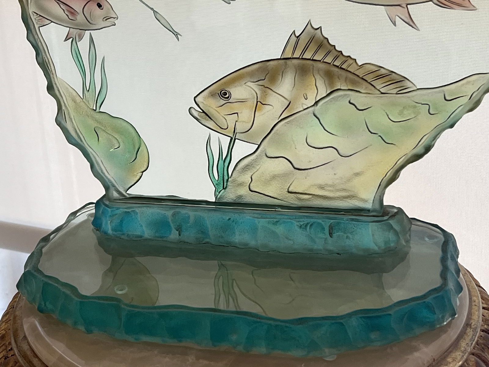 Vintage Glass Fish Sculpture - 2