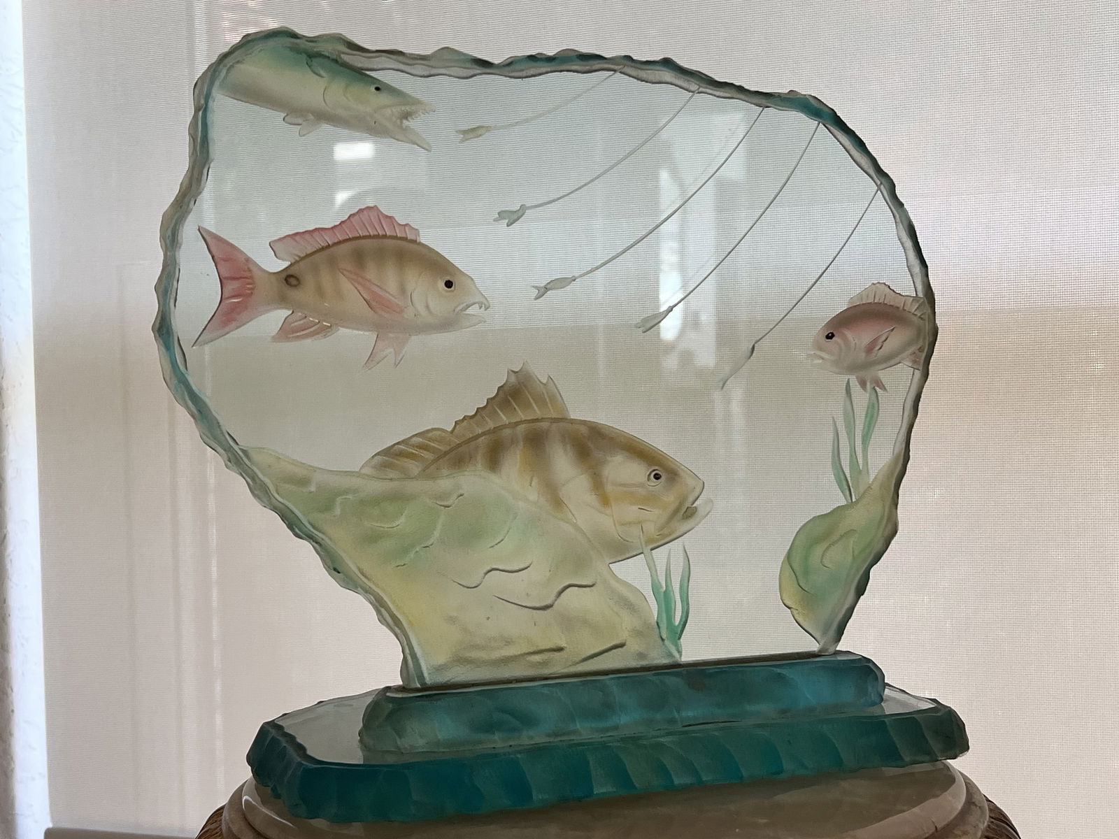 Vintage Glass Fish Sculpture - 6