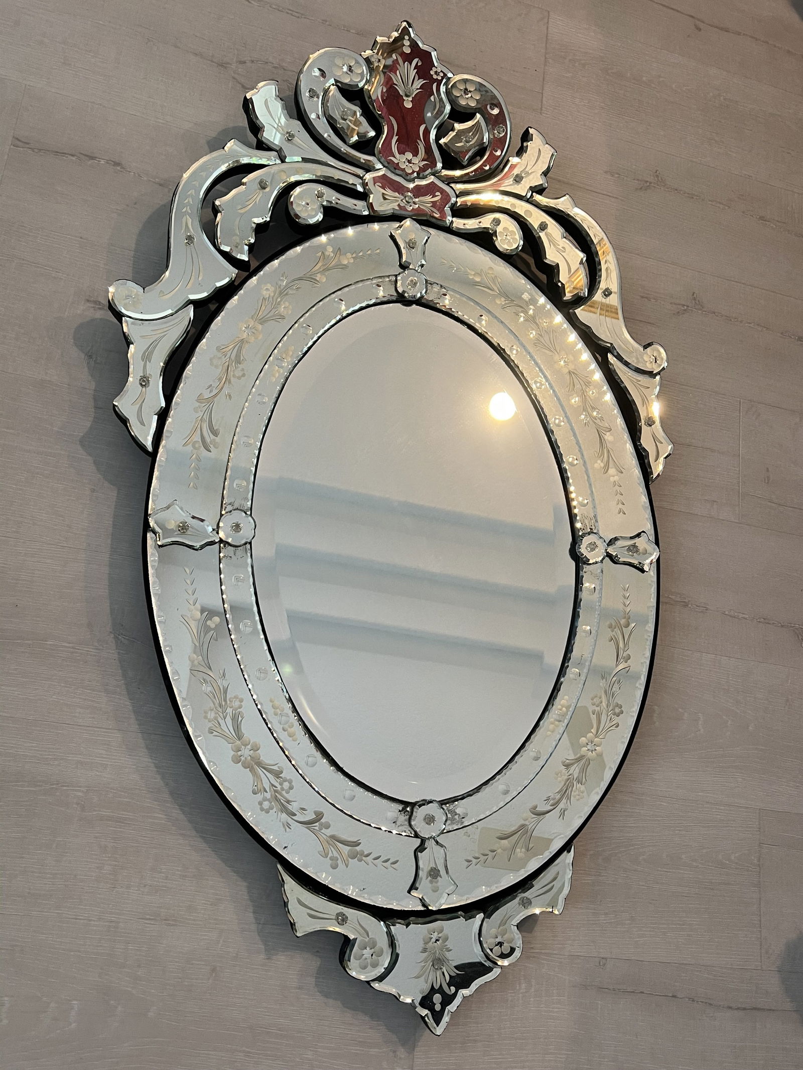 Vintage Italian Murano Style Mirror (1 of 9)