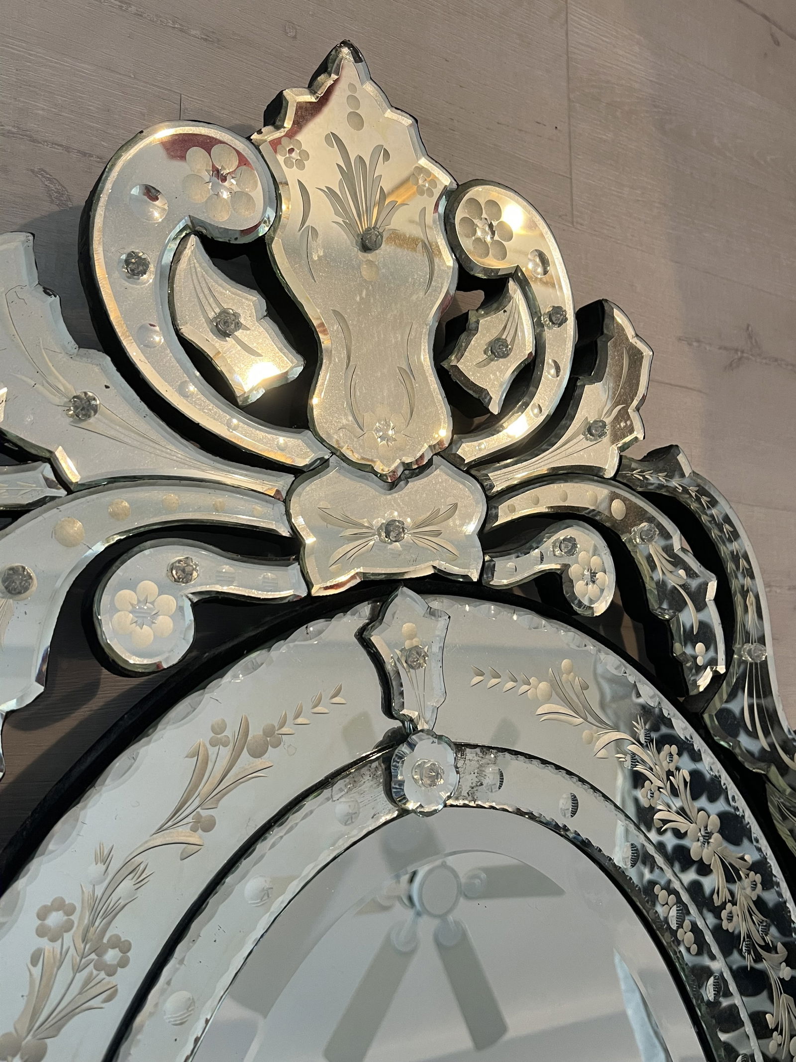 Vintage Italian Murano Style Mirror - 2