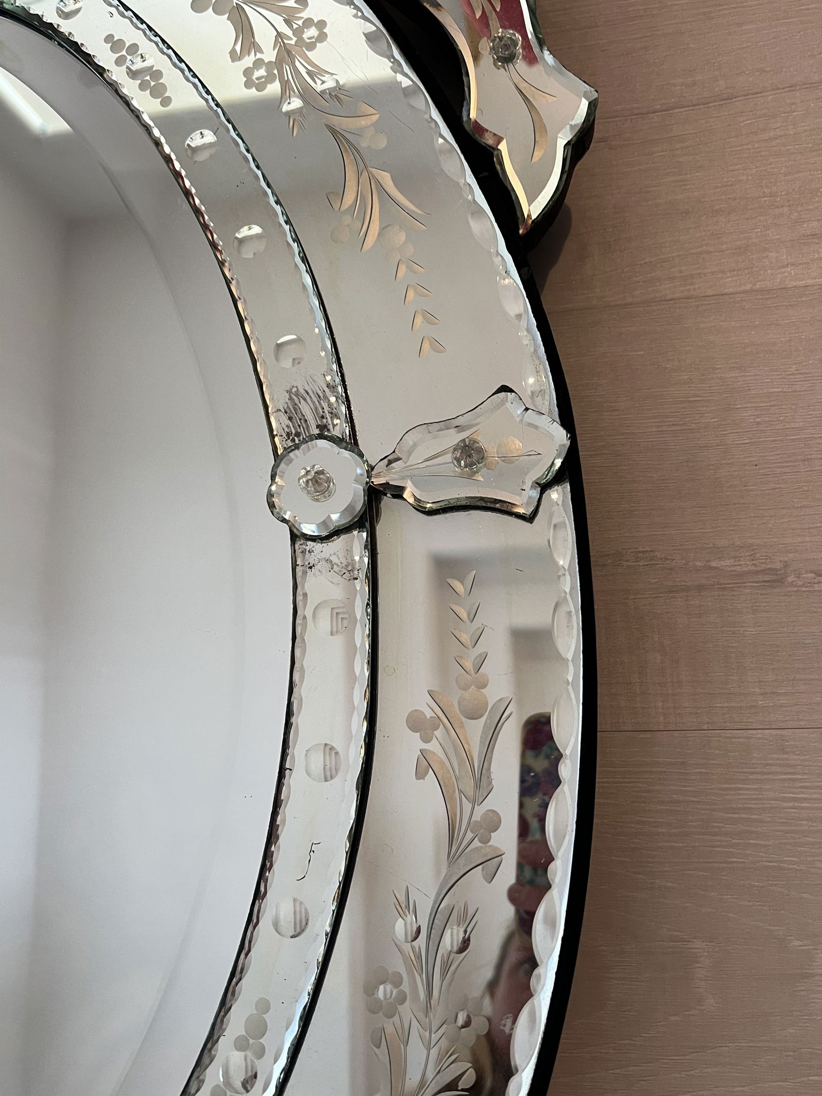 Vintage Italian Murano Style Mirror - 5