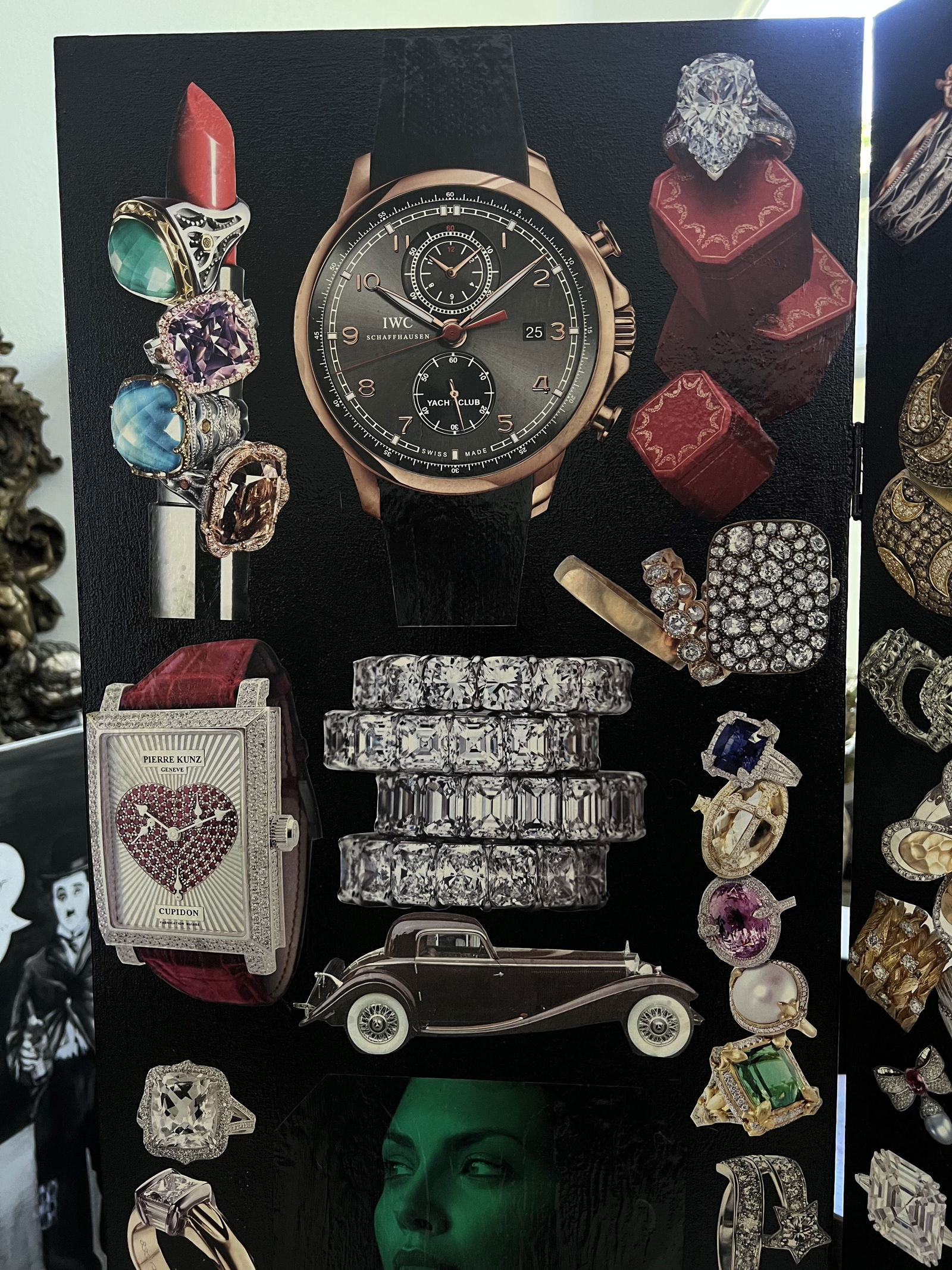 Victorian Style Designer Decoupage Screen Jewels - 2