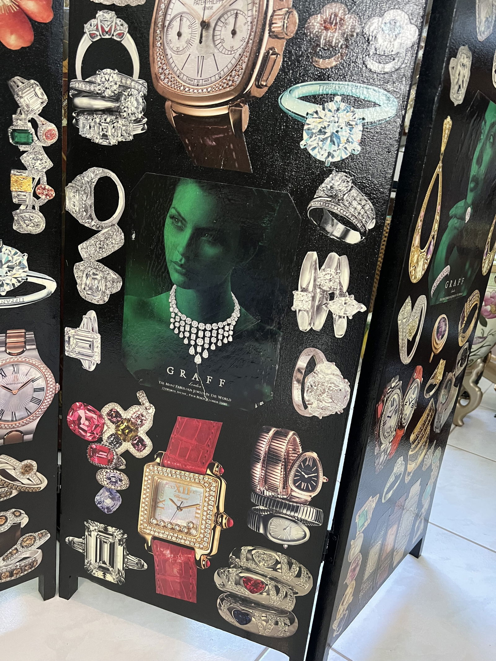 Victorian Style Designer Decoupage Screen Jewels - 5