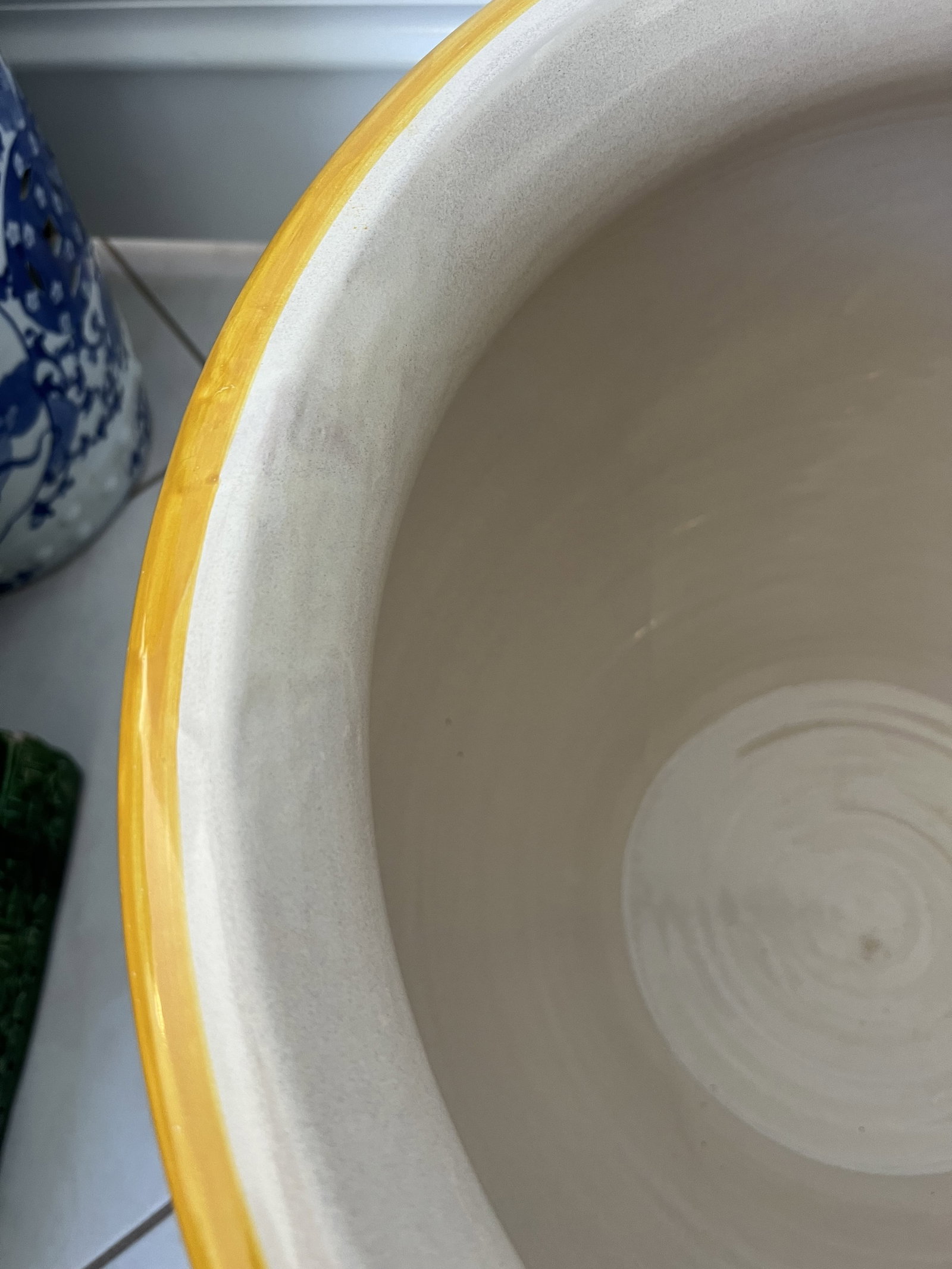 Signed Deruta Italy 20" Oversized Terra Cotta Planter Pot - 8