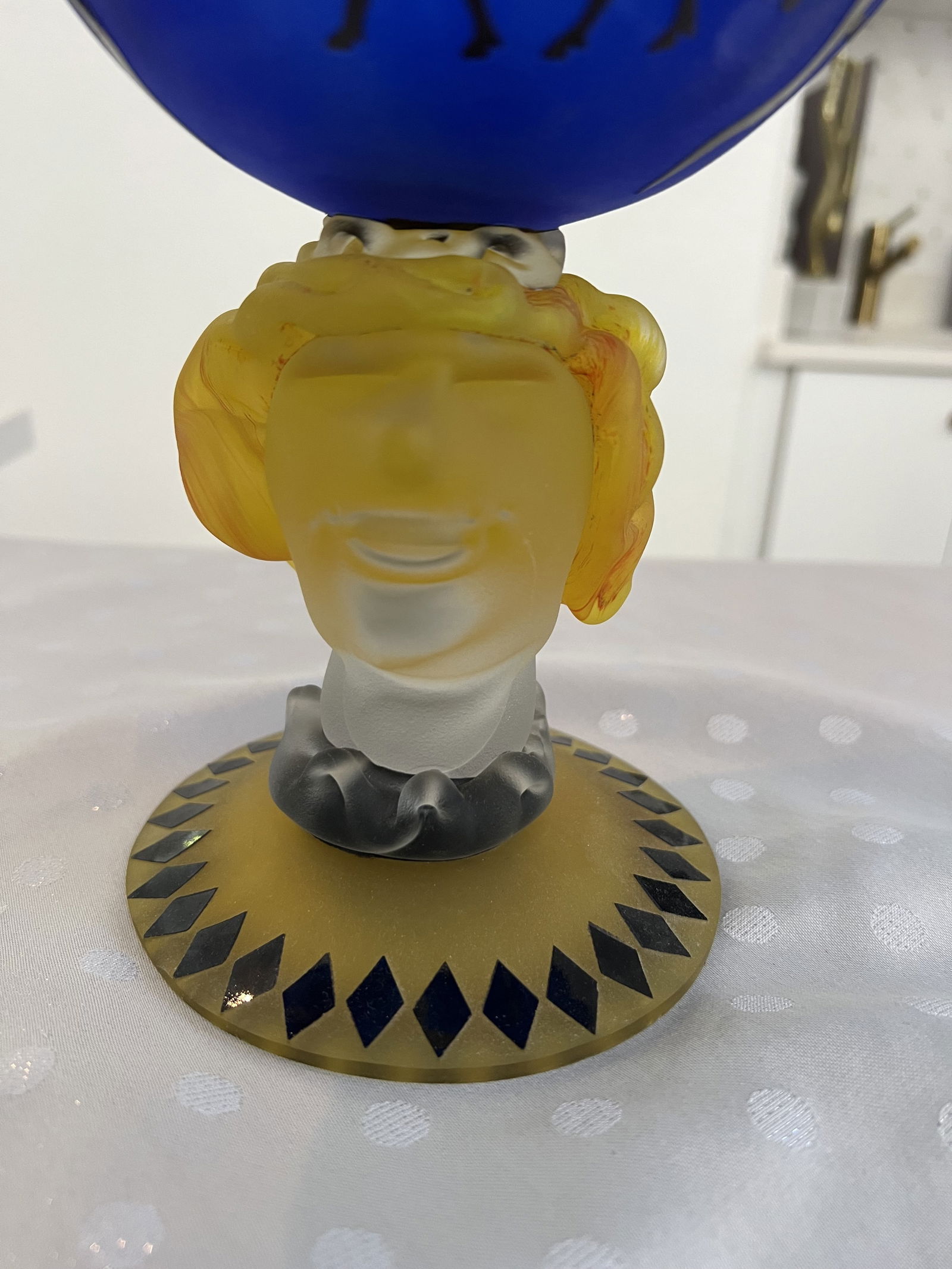 Blown Glass Figural Taza or Fruit Bowl - 2