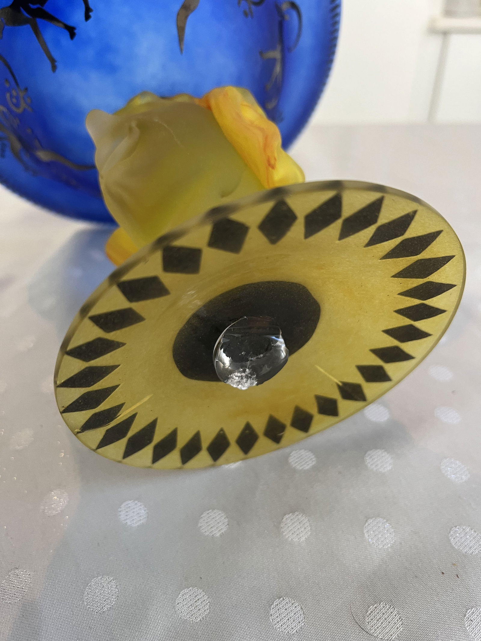 Blown Glass Figural Taza or Fruit Bowl - 9