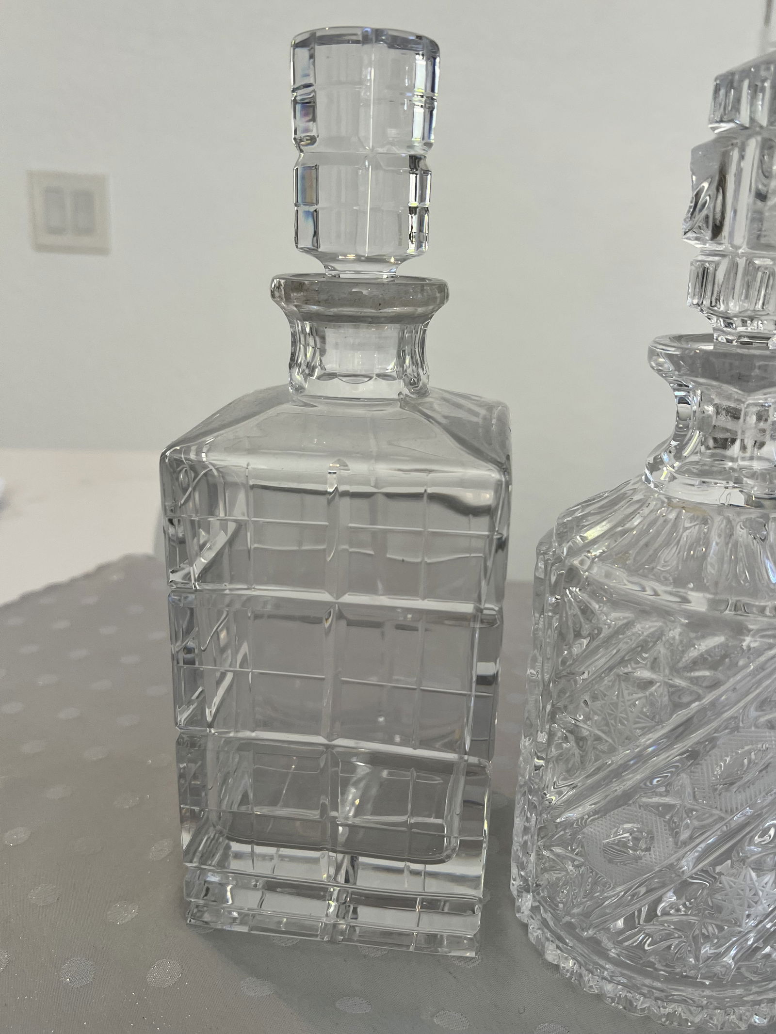 (4) Crystal Decanter Grouping - 2