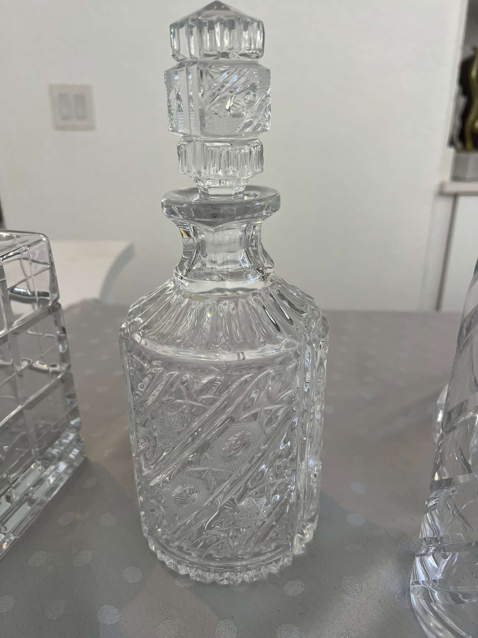(4) Crystal Decanter Grouping - 6