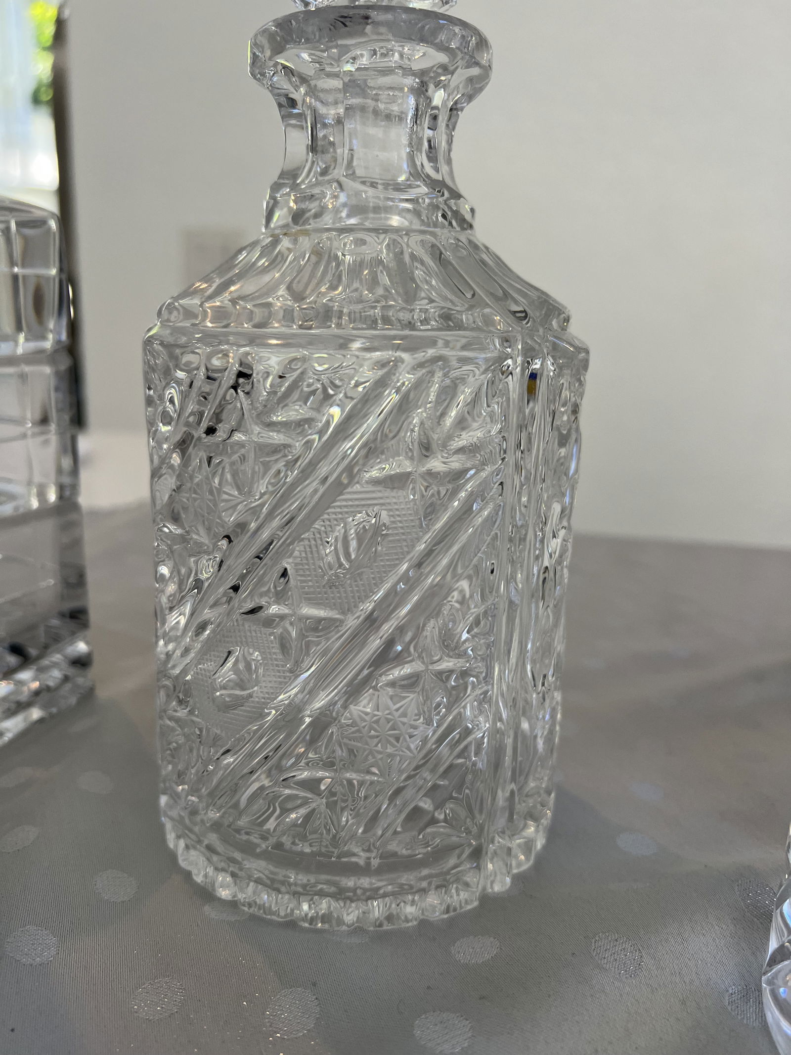 (4) Crystal Decanter Grouping - 7