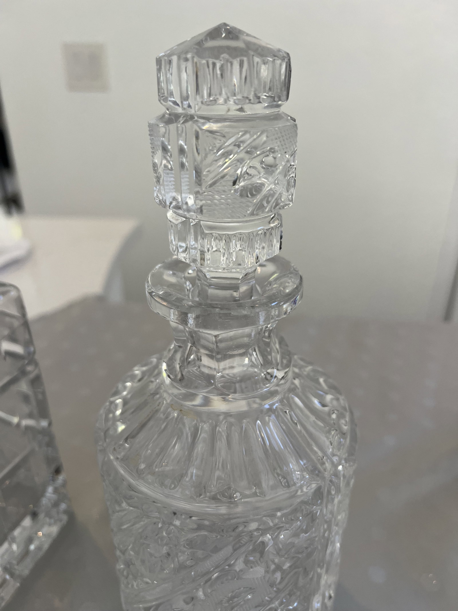 (4) Crystal Decanter Grouping - 8