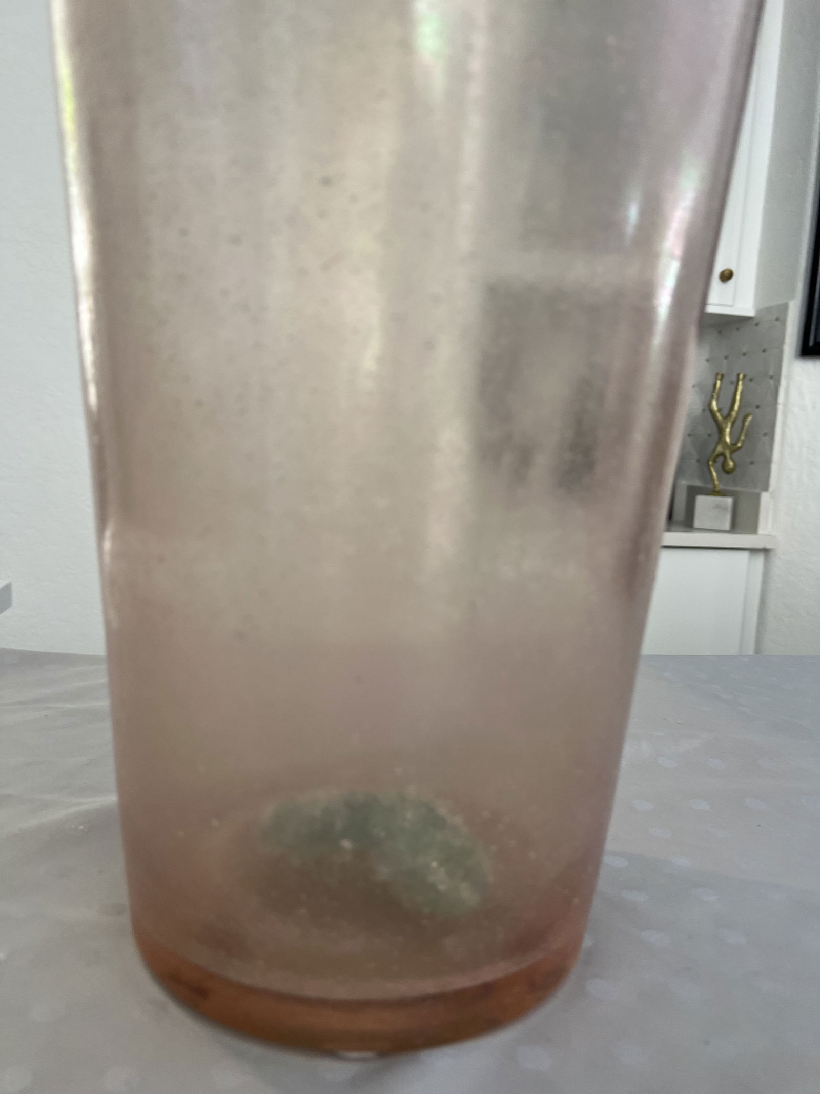 Large Italian Pink Art Glass vase - 4