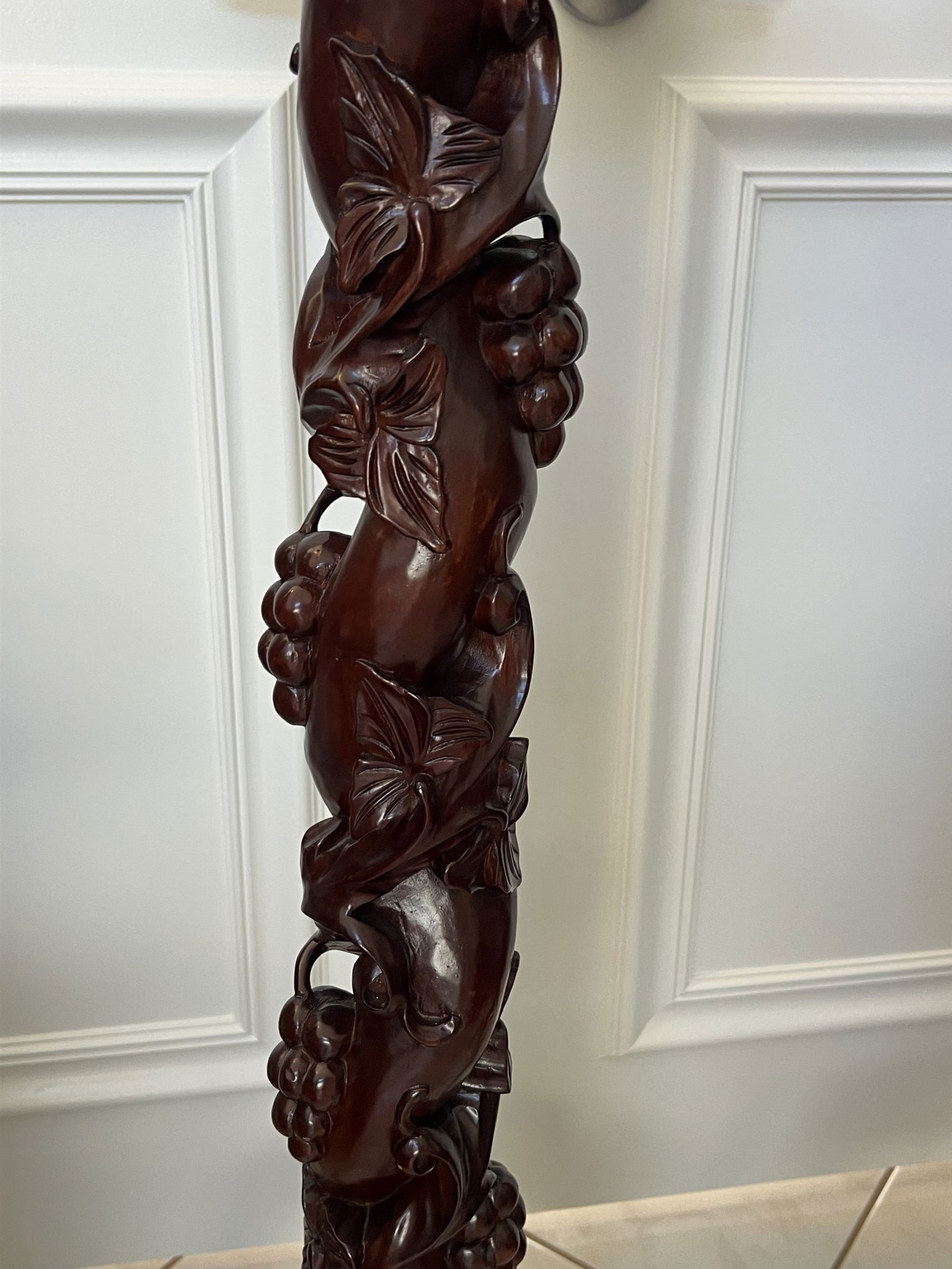 Pair of Fruitwood Vine Display Stands - 2