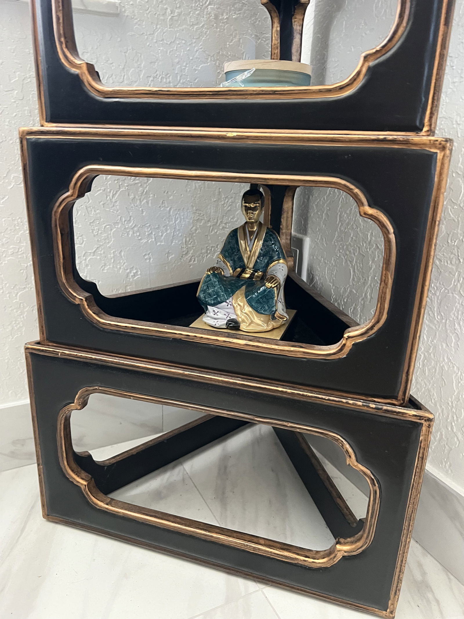 Interlude Home Inc Chinoserie Lacquer Stand - 2