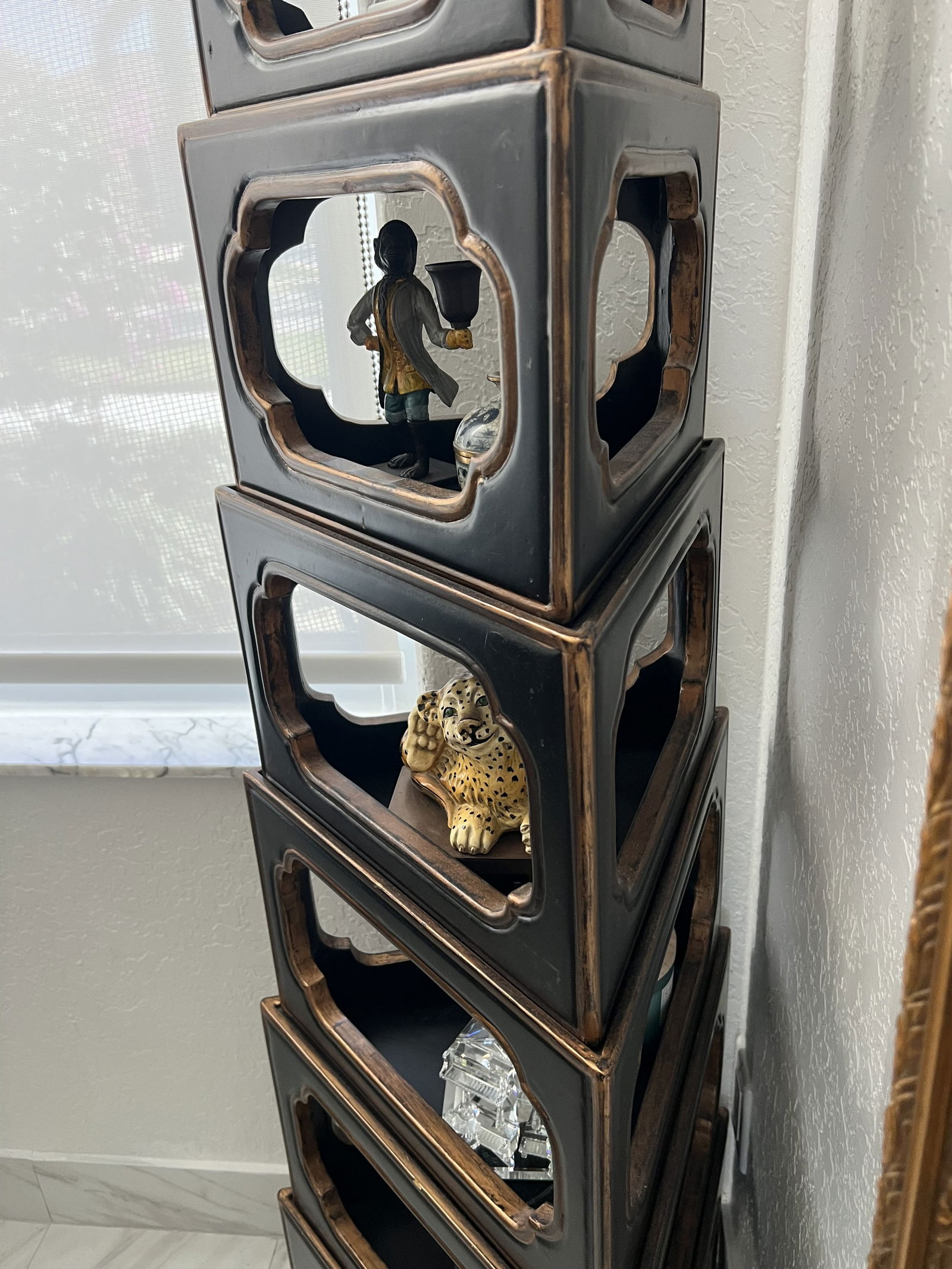 Interlude Home Inc Chinoserie Lacquer Stand - 3