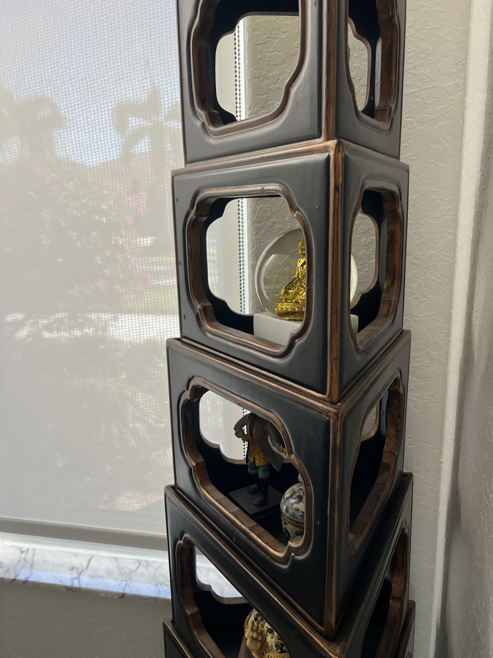 Interlude Home Inc Chinoserie Lacquer Stand - 4