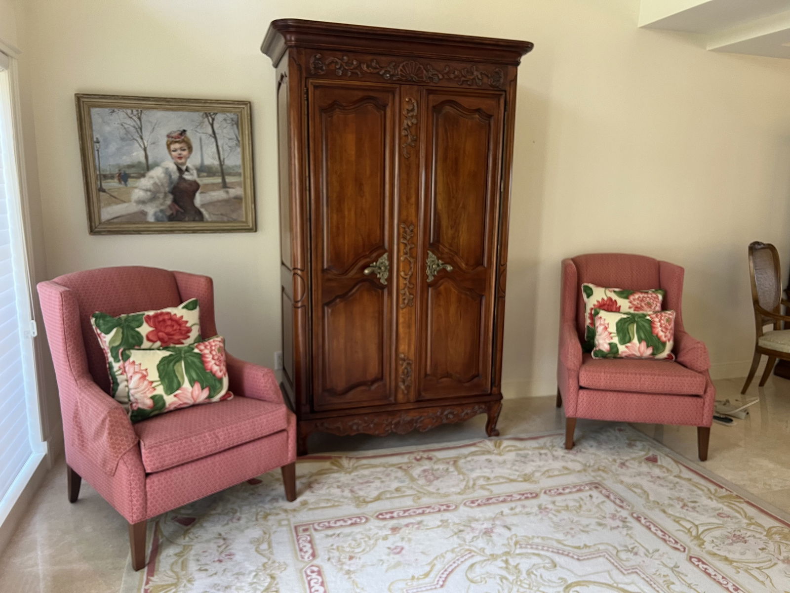 Pair of Ethan Allen Wingback Armchairs - 12