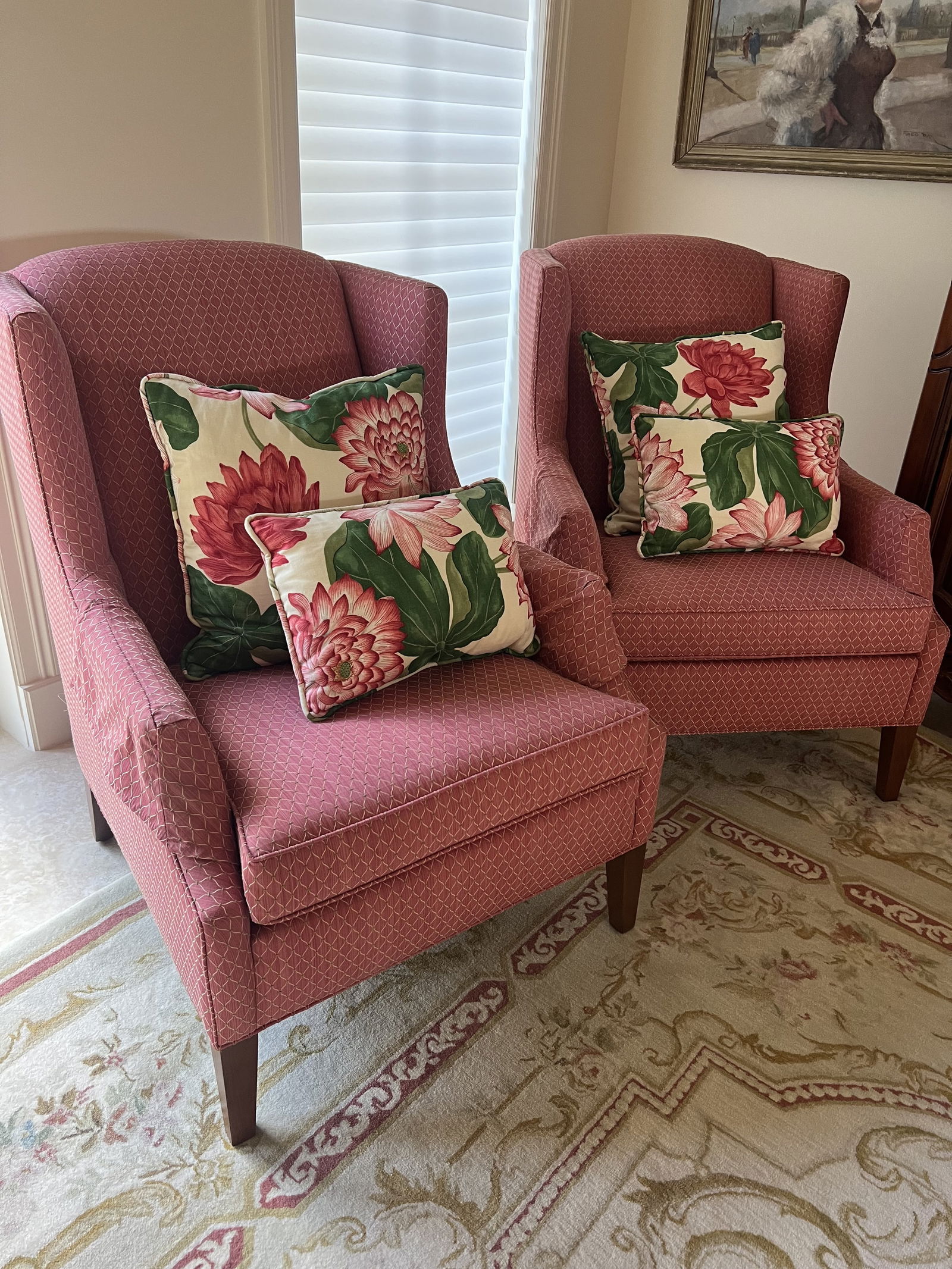 Pair of Ethan Allen Wingback Armchairs - 2