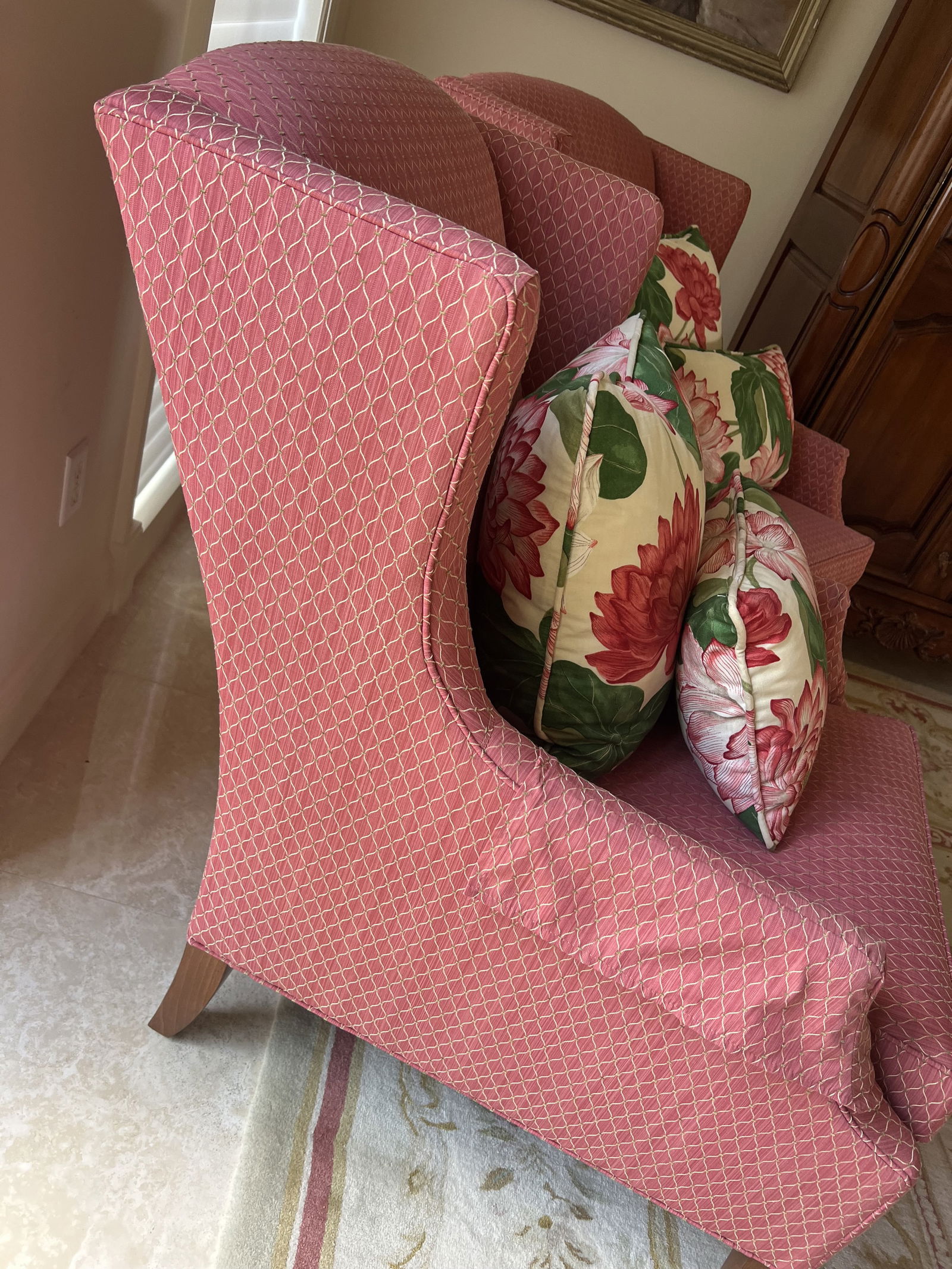 Pair of Ethan Allen Wingback Armchairs - 3