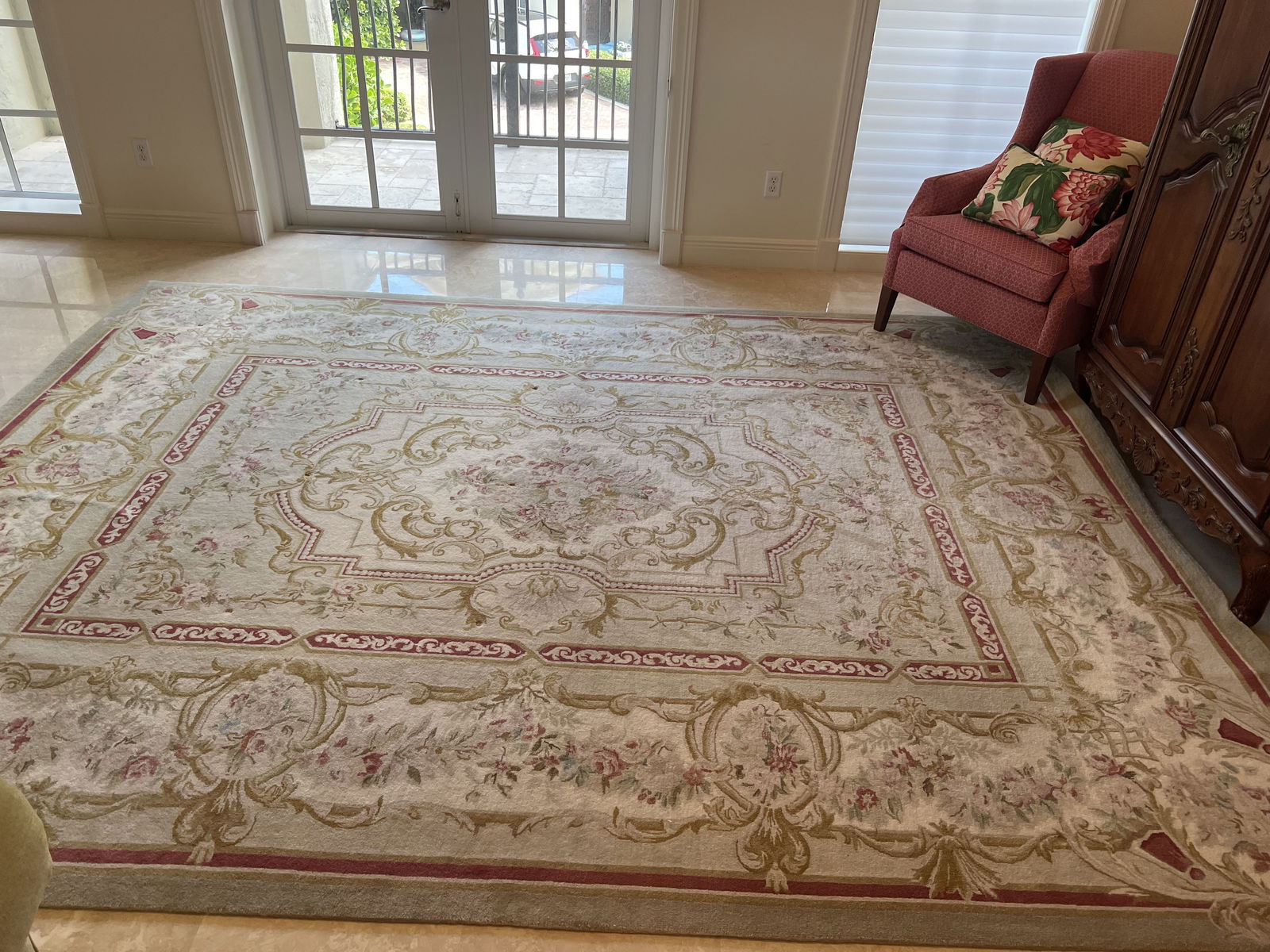 French Aubusson Style Rug - 8