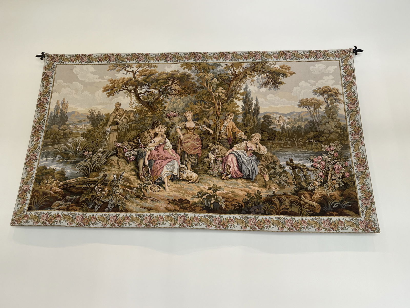 Very Large French Aubusson Style Jaquar Tapestry - 2