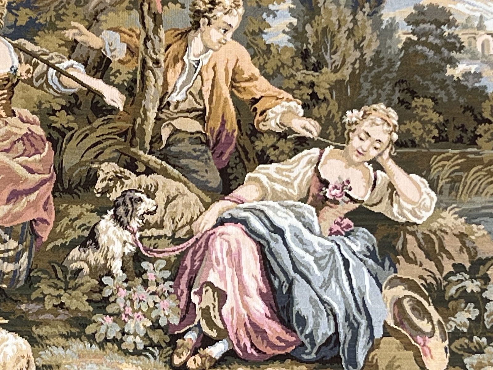 Very Large French Aubusson Style Jaquar Tapestry - 7