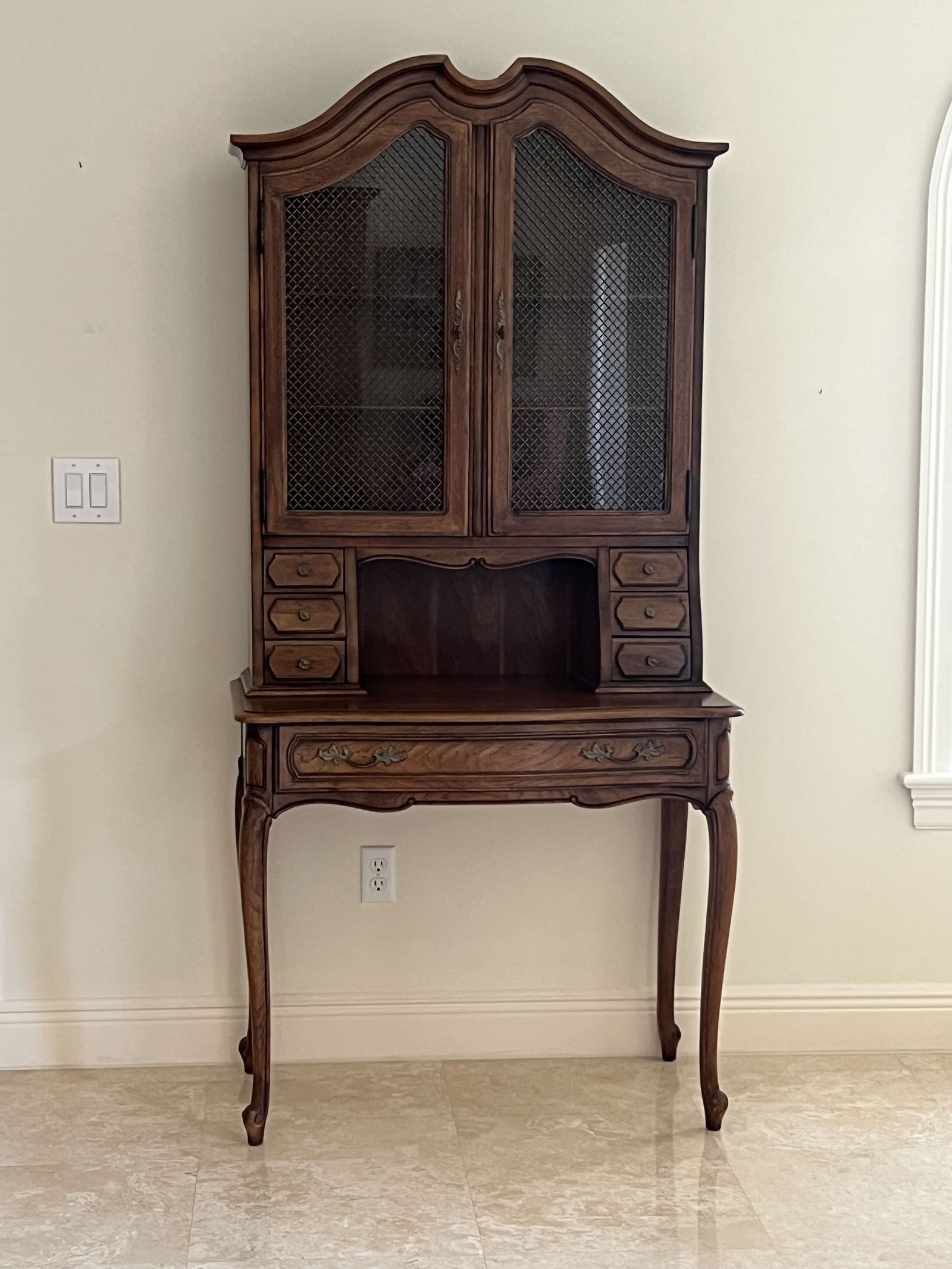 Vintage French Style Secretary Desk - 8