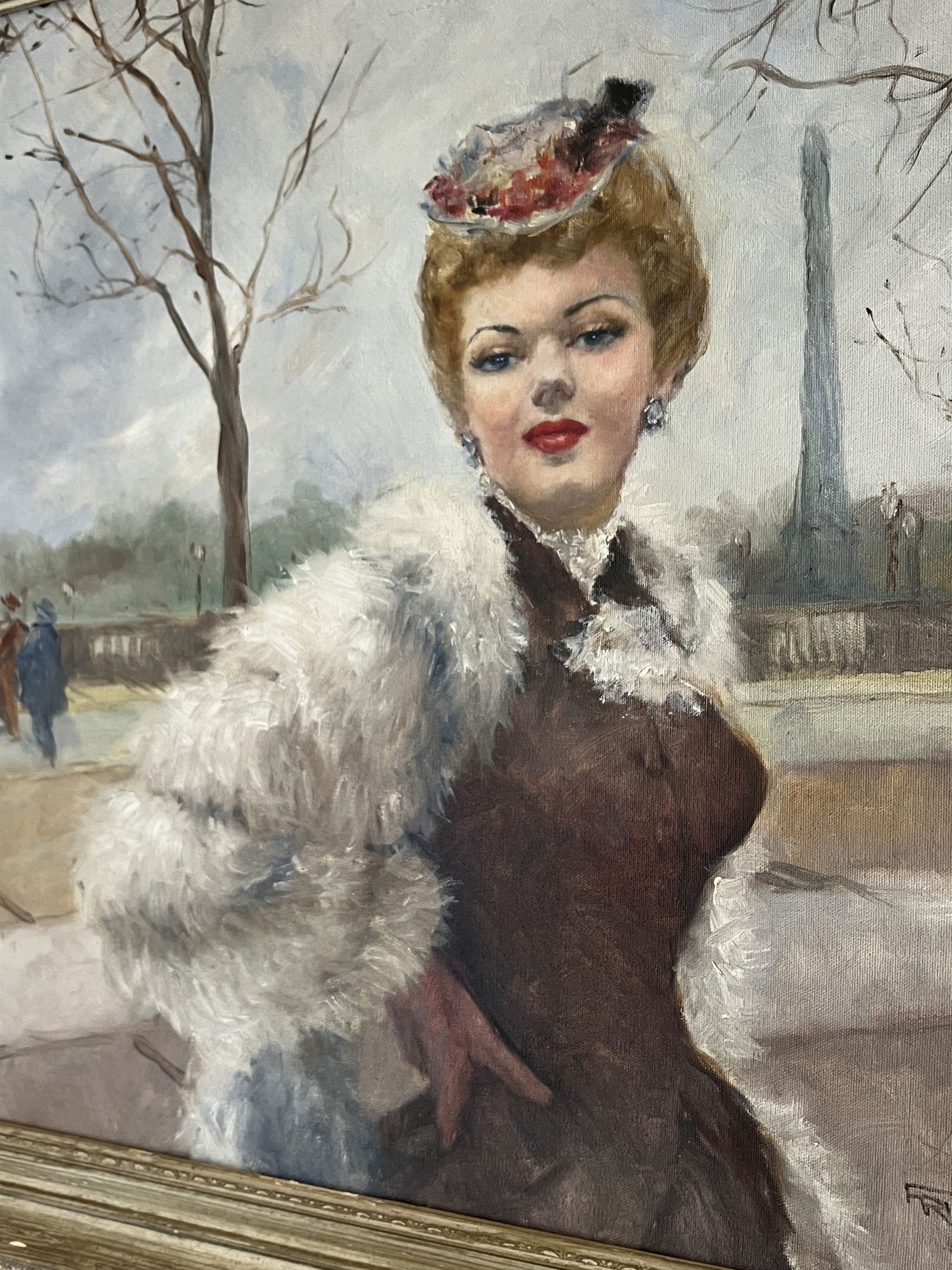 Pal Fried (1893-1976) "French Lady" Painting - 3