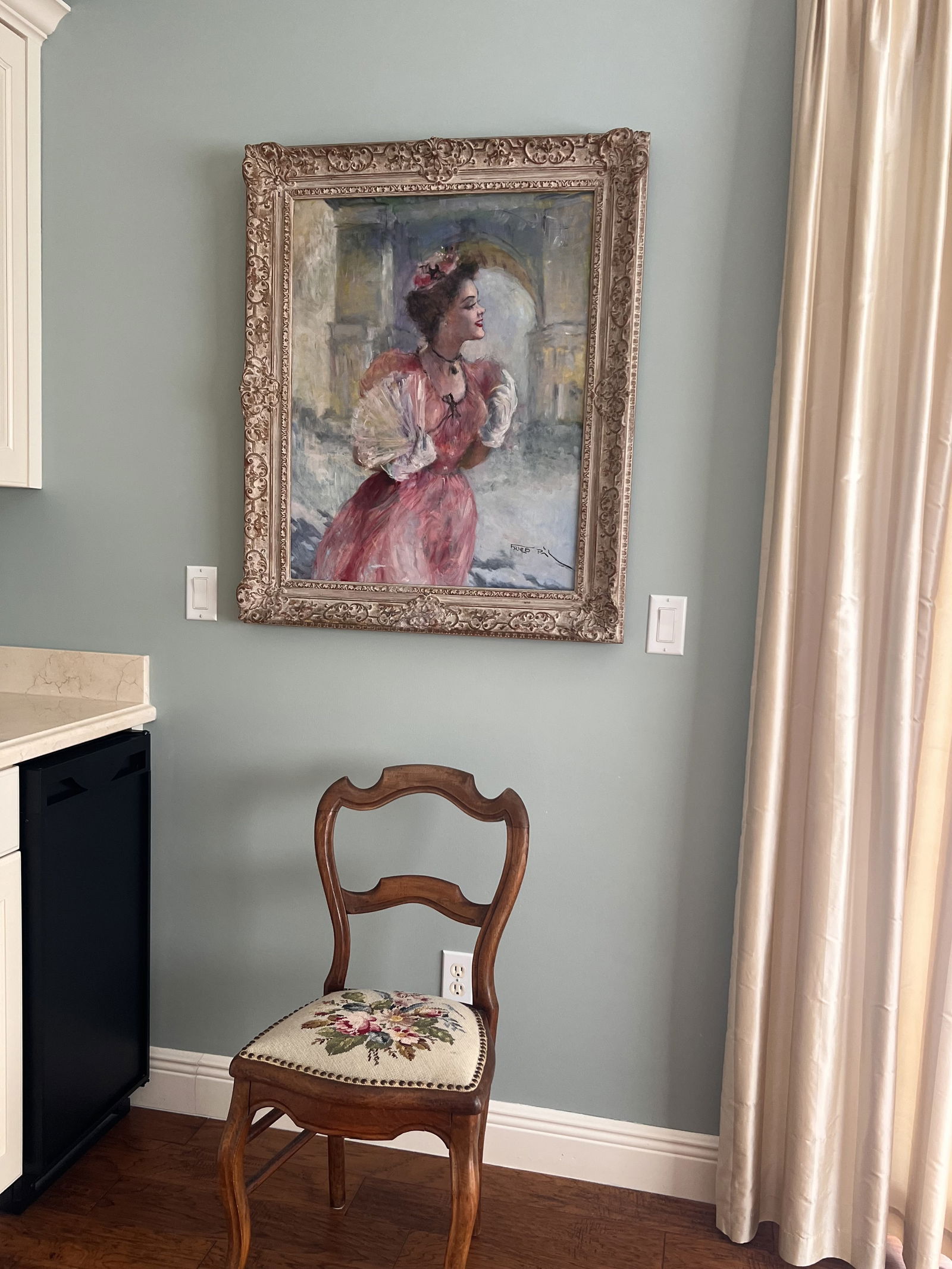 Pal Fried (1893-1976) "Lady" Painting - 3